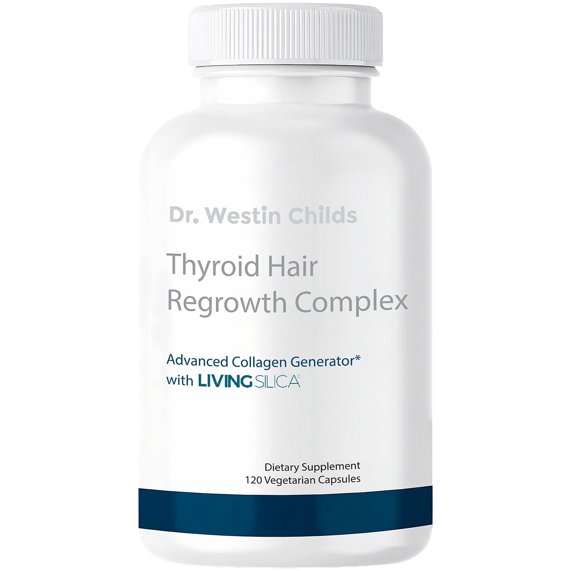 Dr. Westin Childs Thyroid Hair Regrowth Complex, Skin & Nails Vitamins for Women & Men, Silicon & Biotin for Hair Loss, Beauty & Collagen in Hypothyroidism, Hashimoto's & Hyperthyroidism - 120 Ct