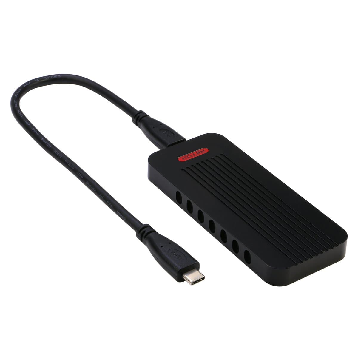 RIITOP M.2 NVMe to USB 3.1 C (Gen 2) Enclosure External PCI-e M Key NVMe SSD Reader Adapter with USB C-C Cable