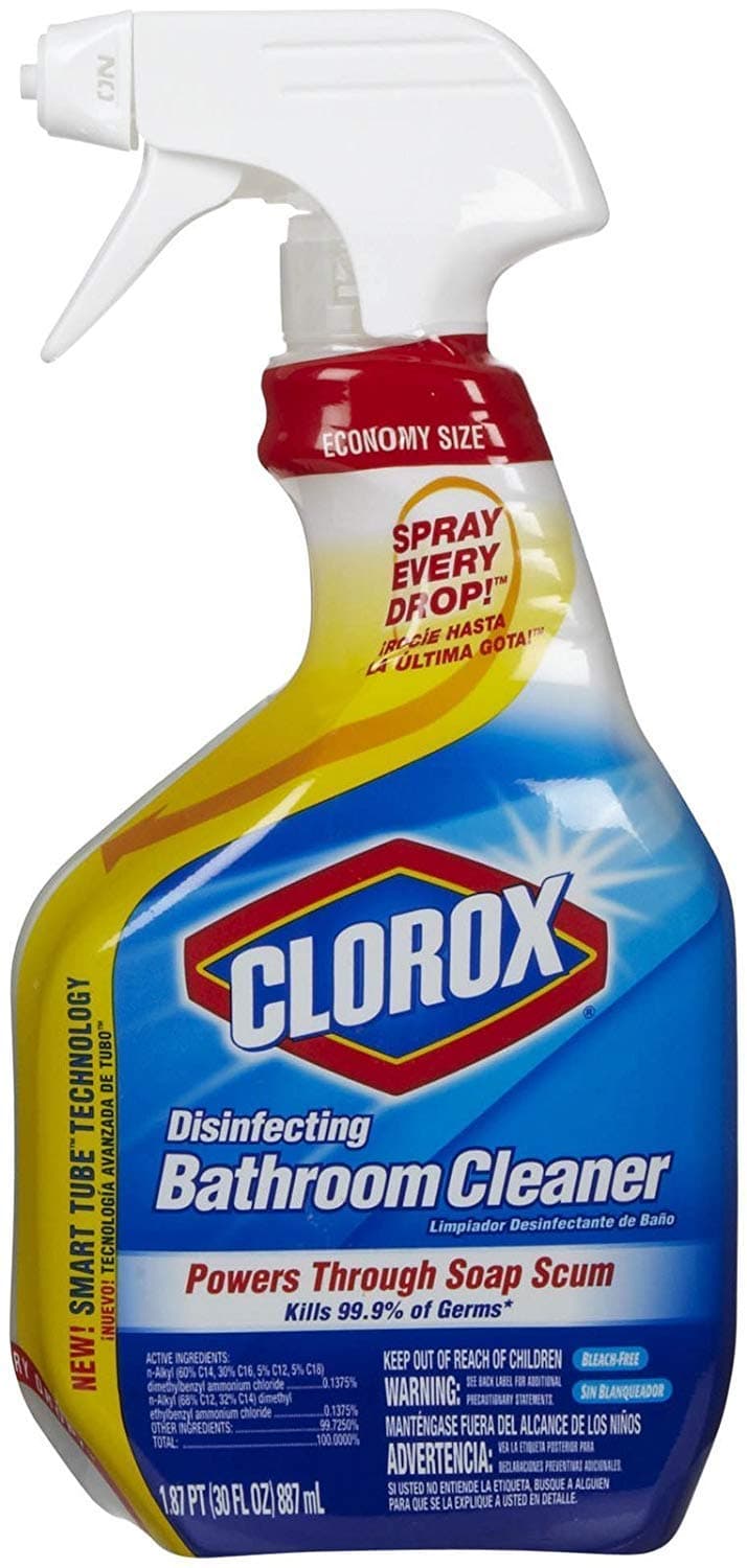 Clorox Disinfective Bathroom Cleaner 30Oz Spray 4-Pack