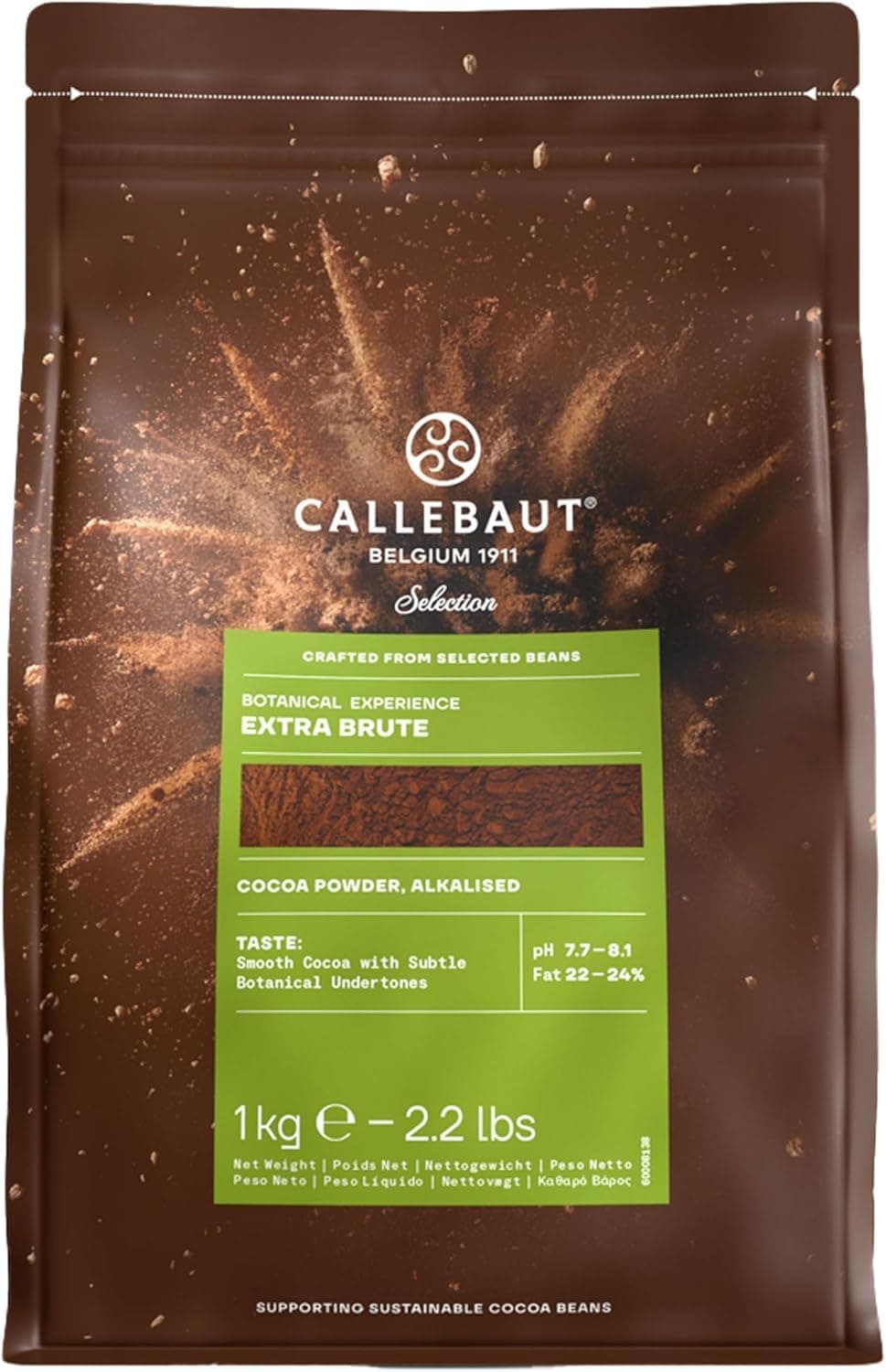 Barry Callebaut Extra Brute Cocoa Powder 2.2 lbs (1 kg)