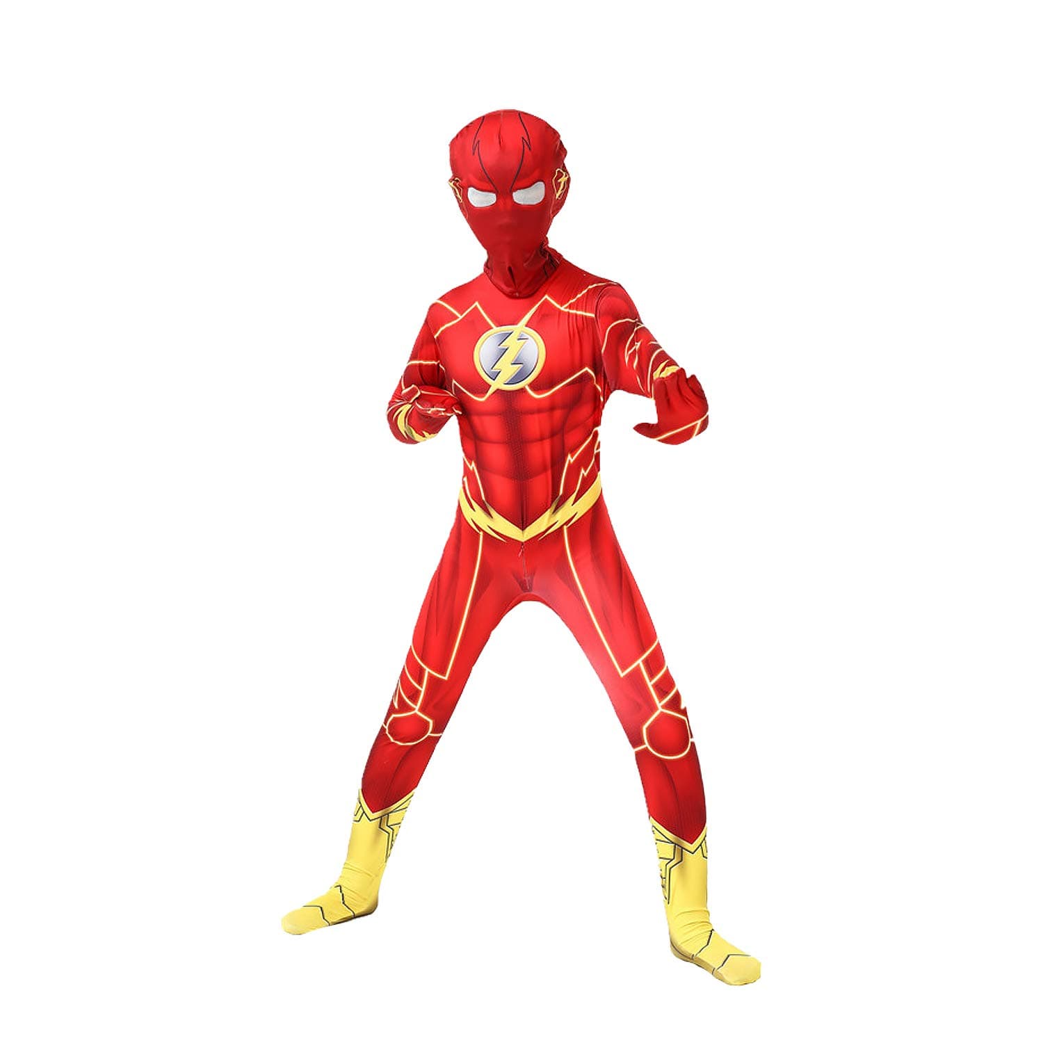 Justice League Superhero Flash Kids Cosplay Bodysuit Costumes