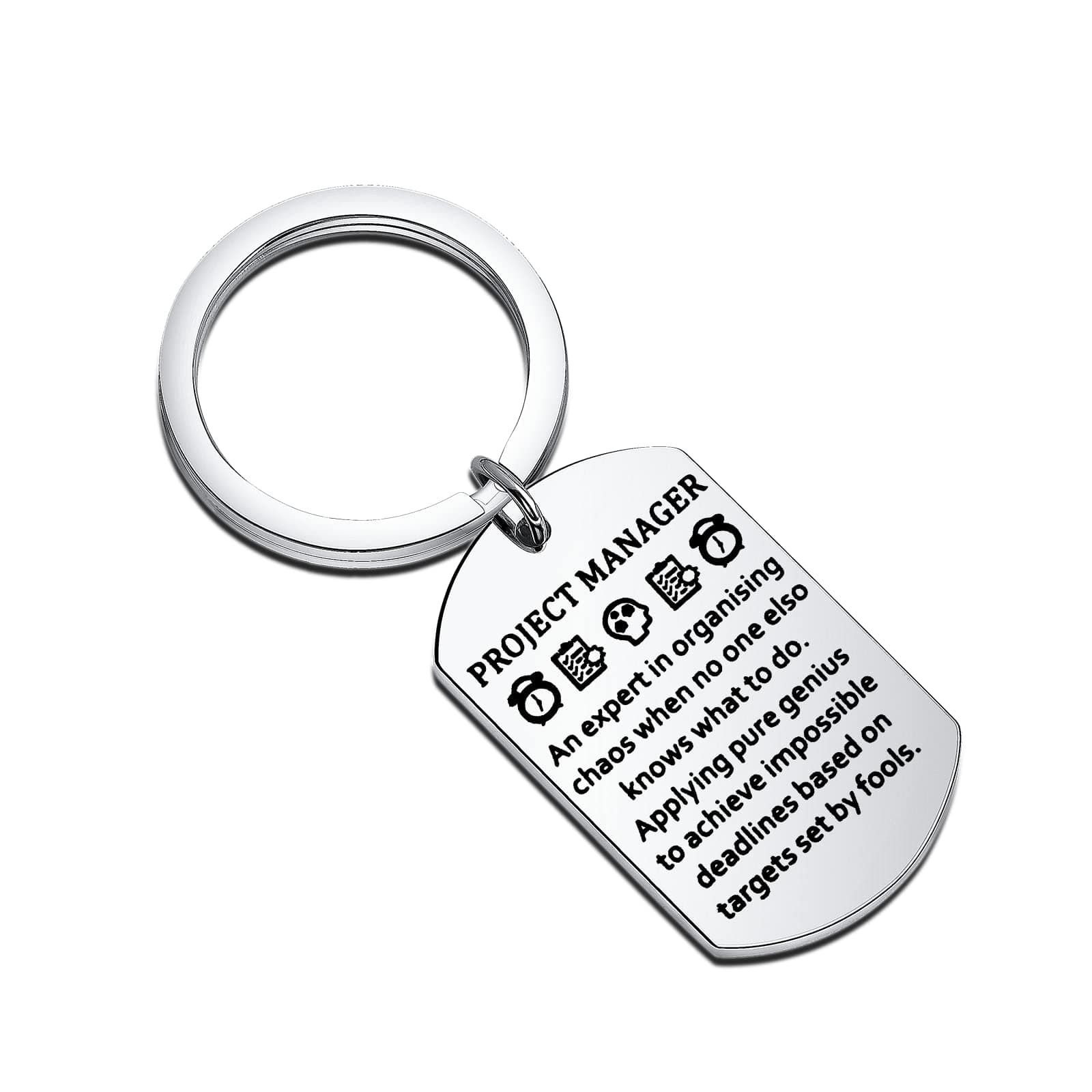 FAADBUKFAADBUK Project Manager Gift Project Manager Thank You Gift Manger Keychain PM Gift