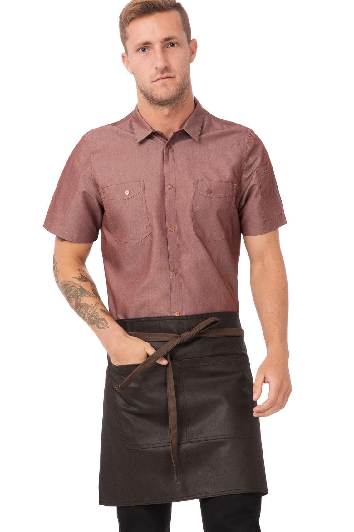 Chef Works Unisex Boulder Half Bistro Apron