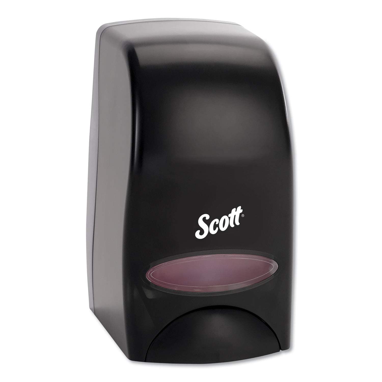 Essential High Capacity Manual Soap and Hand Sanitizer Dispenser (92145), 1.0 L Capacity, Black, Wall Mounted, Commercial Grade, 4.85" x 8.36" x 5.43" (Qty 1)