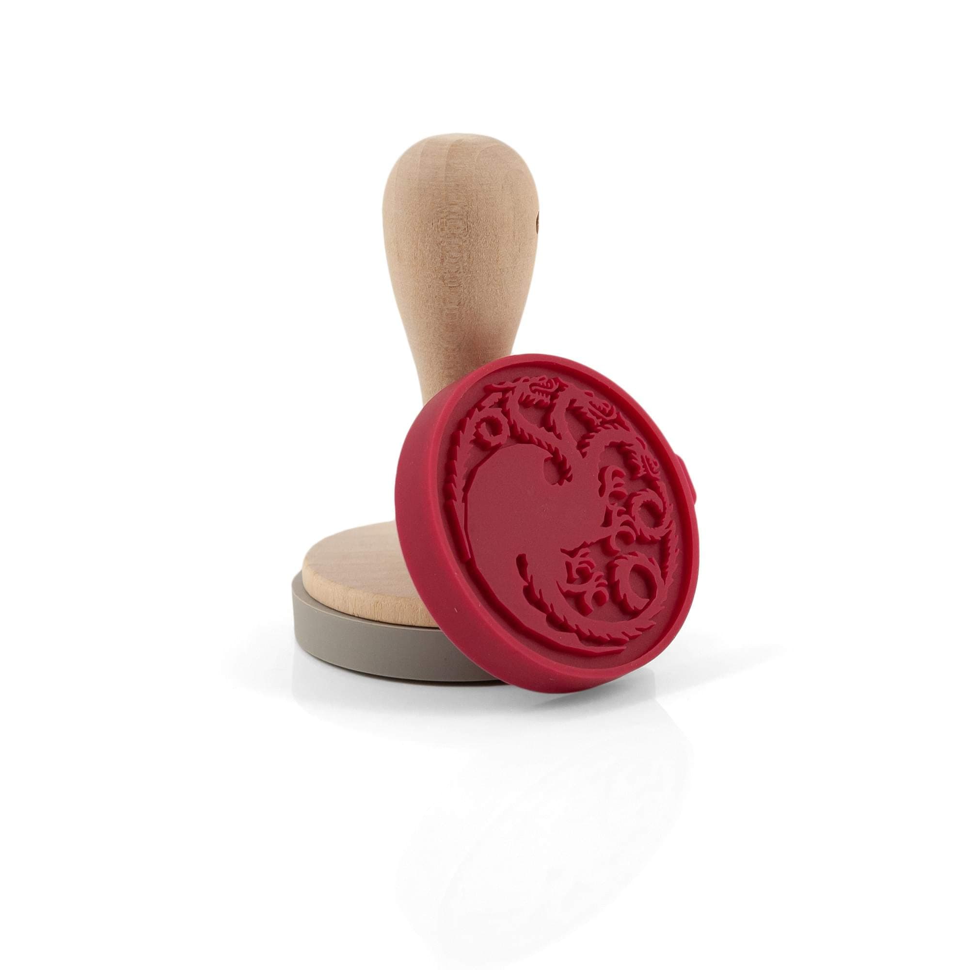 Silicone Cookie Stamps | House Stark Dire Wolf & House Targaryen Dragon Emblems | Interchangeable Set of 2
