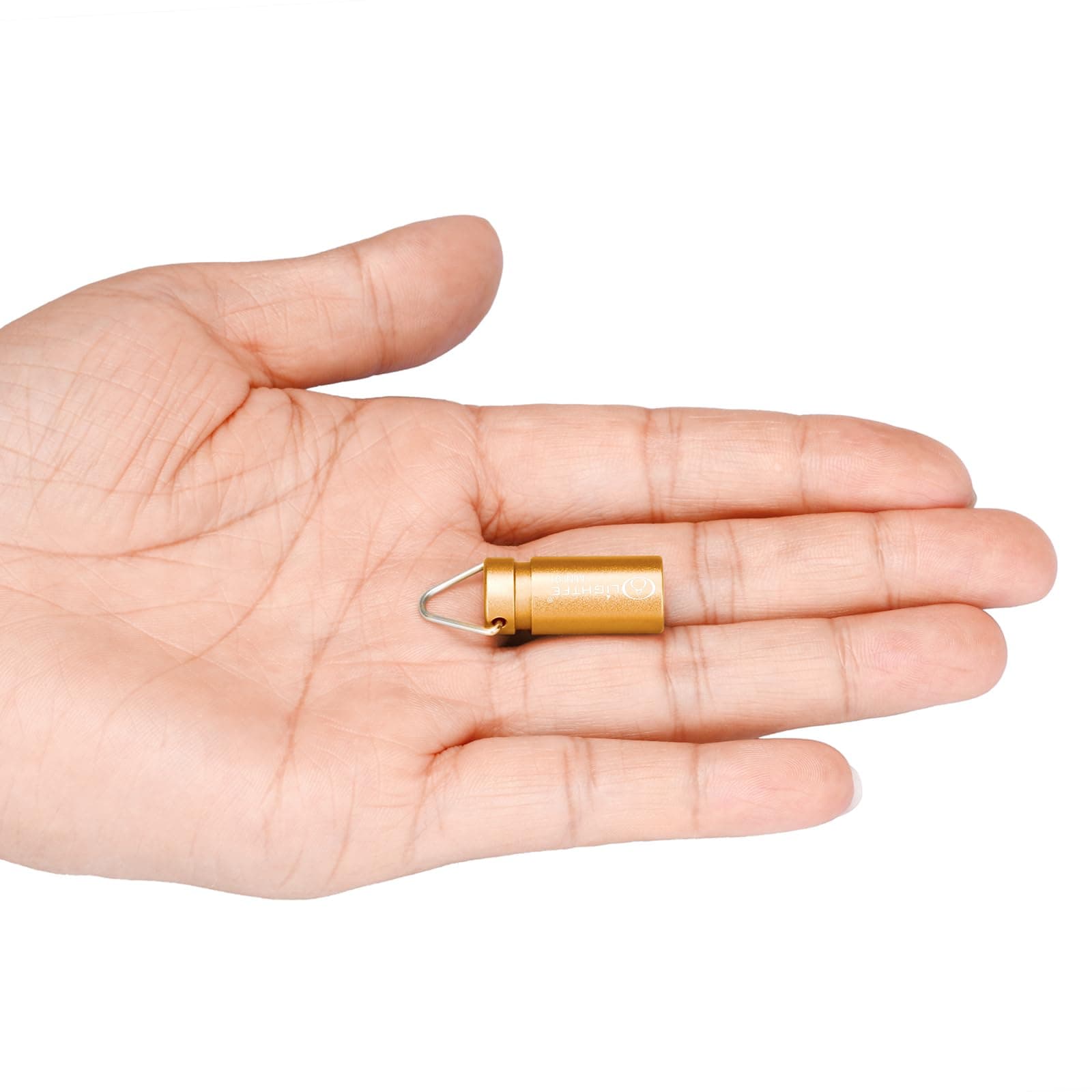 MINI01 Keychain Flashlight mini Keychain Light is Light, Small, and Bright (Mini01-Gold)