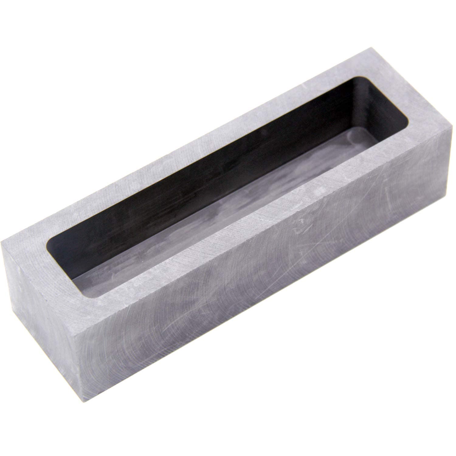 Graphite Ingot Mold, High Purity Refining Graphite, Melting Casting Mould for Gold Silver Aluminum Copper Brass Zinc Plumbum and Alloy Metals (7.09x2.17x1.77inch/3000gGold)