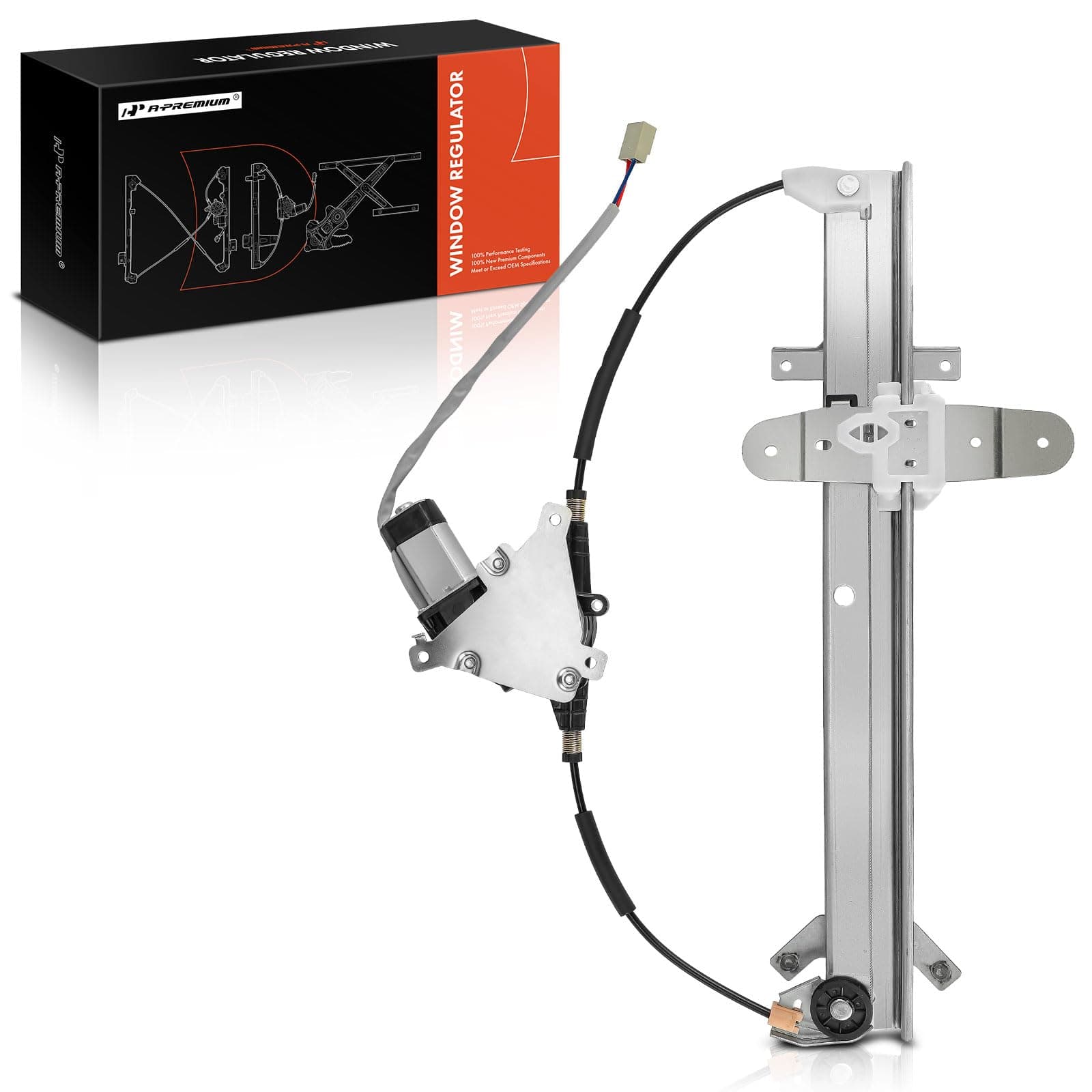 A-Premium Power Window Regulator with Motor Compatible with Mercury Grand Marquis Marauder Ford Crown Victoria Rear Right Passenger Side