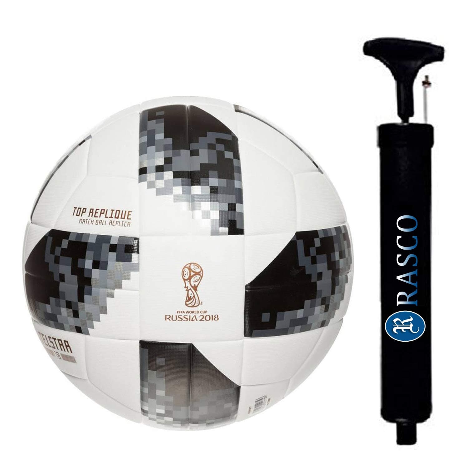 RASCOTelestar Dark Black Size 5 Football