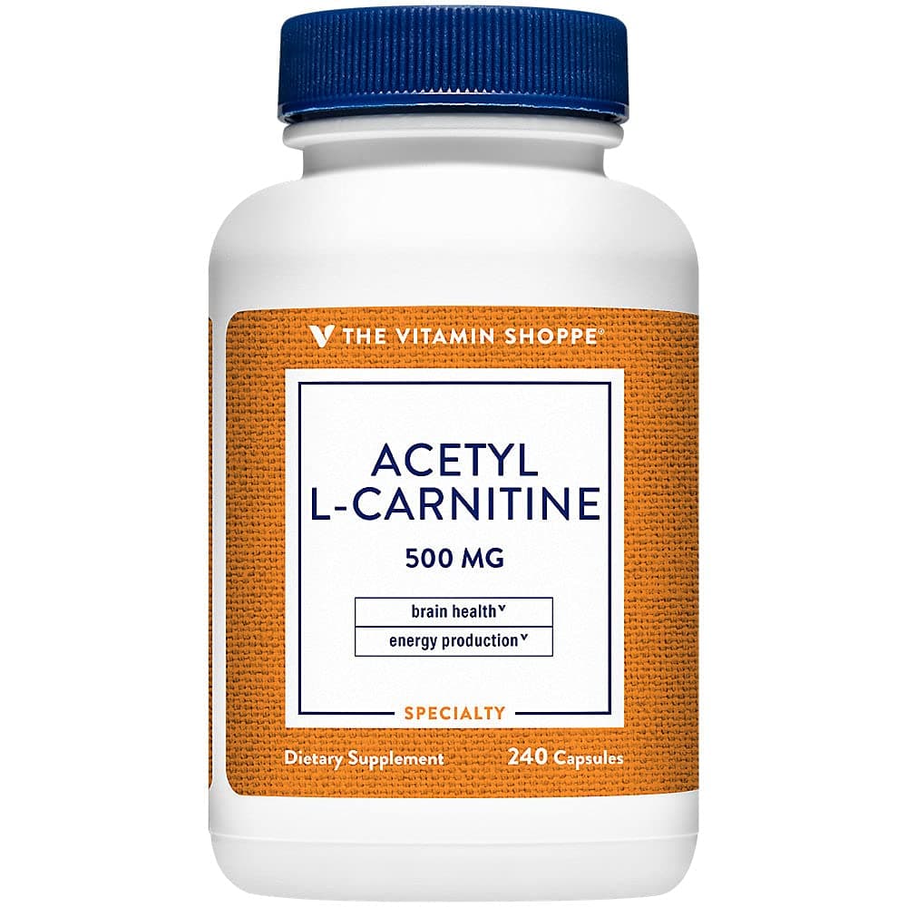 AcetylLCarnitine 500mg – Supports Healthy Brain Memory Function, Promotes Energy Production – Carnipure™ Offers Purest Form of LCarnitine (240 Capsules)