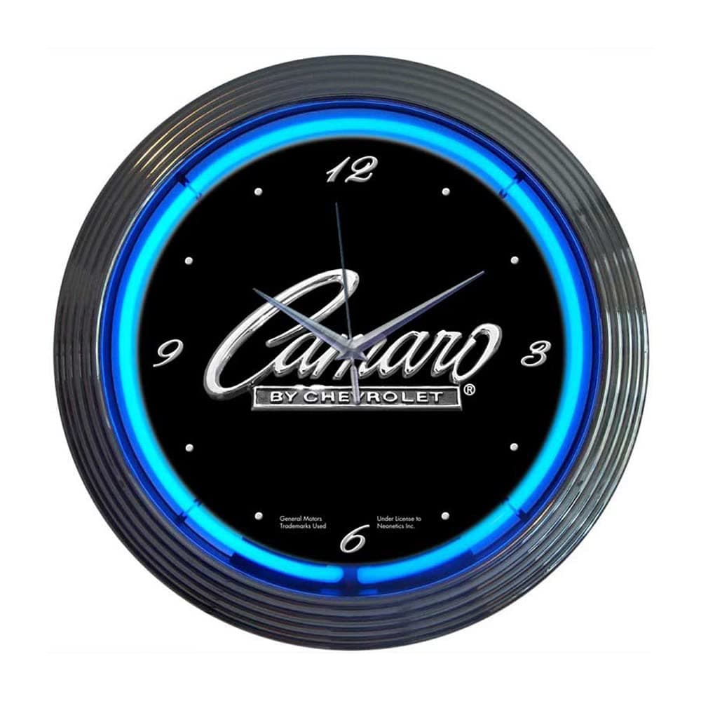 Neonetics Decorative Gm Camaro Script Neon Wall Clock