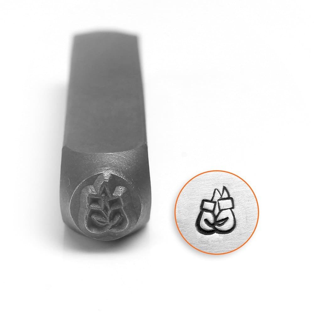 ImpressArt, Metal Jewellery Design Stamp, Boxing Gloves, 6mm