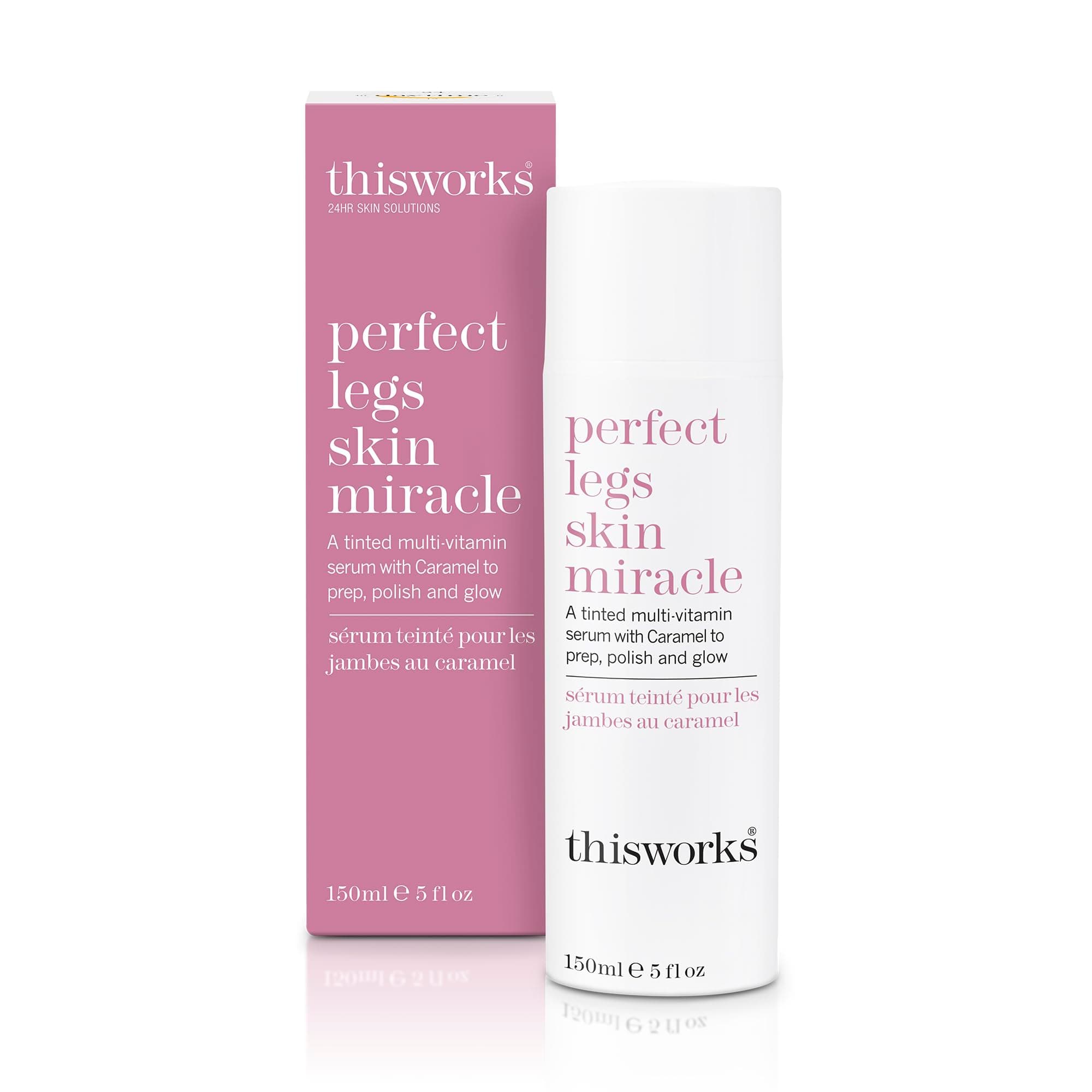 THISWORKS Perfect Legs Skin Miracle: Tinted Serum with Vitamin C & E for Radiant, Sun-Kissed Glow, Evens Skin Tone & Reduces Imperfections, 5 fl oz​