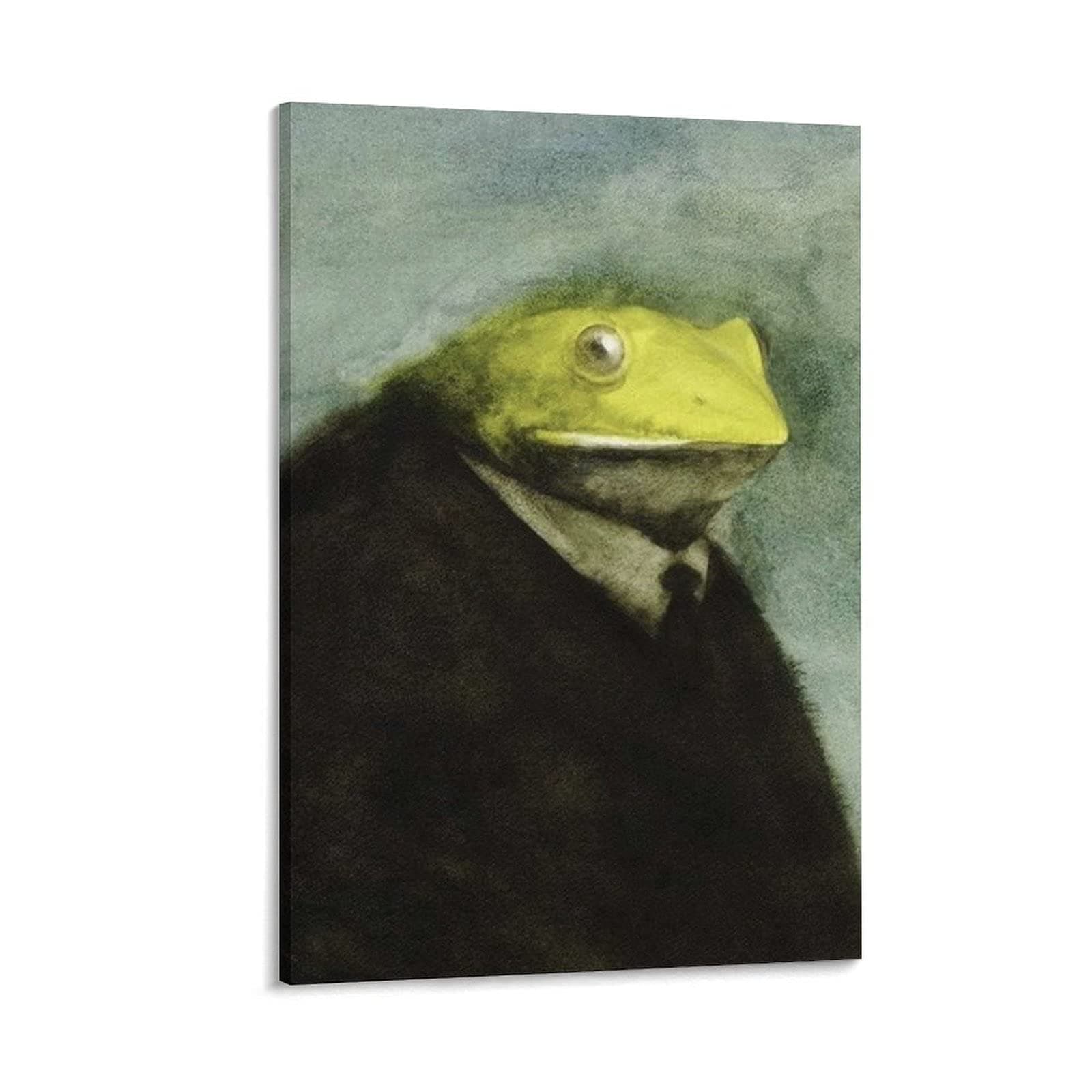 Animal Poster Funny Frog by Akitaka Ito Poster Decorative Painting Canvas Wall Art Living Room Posters Bedroom Painting 12×18inch(30×45cm)