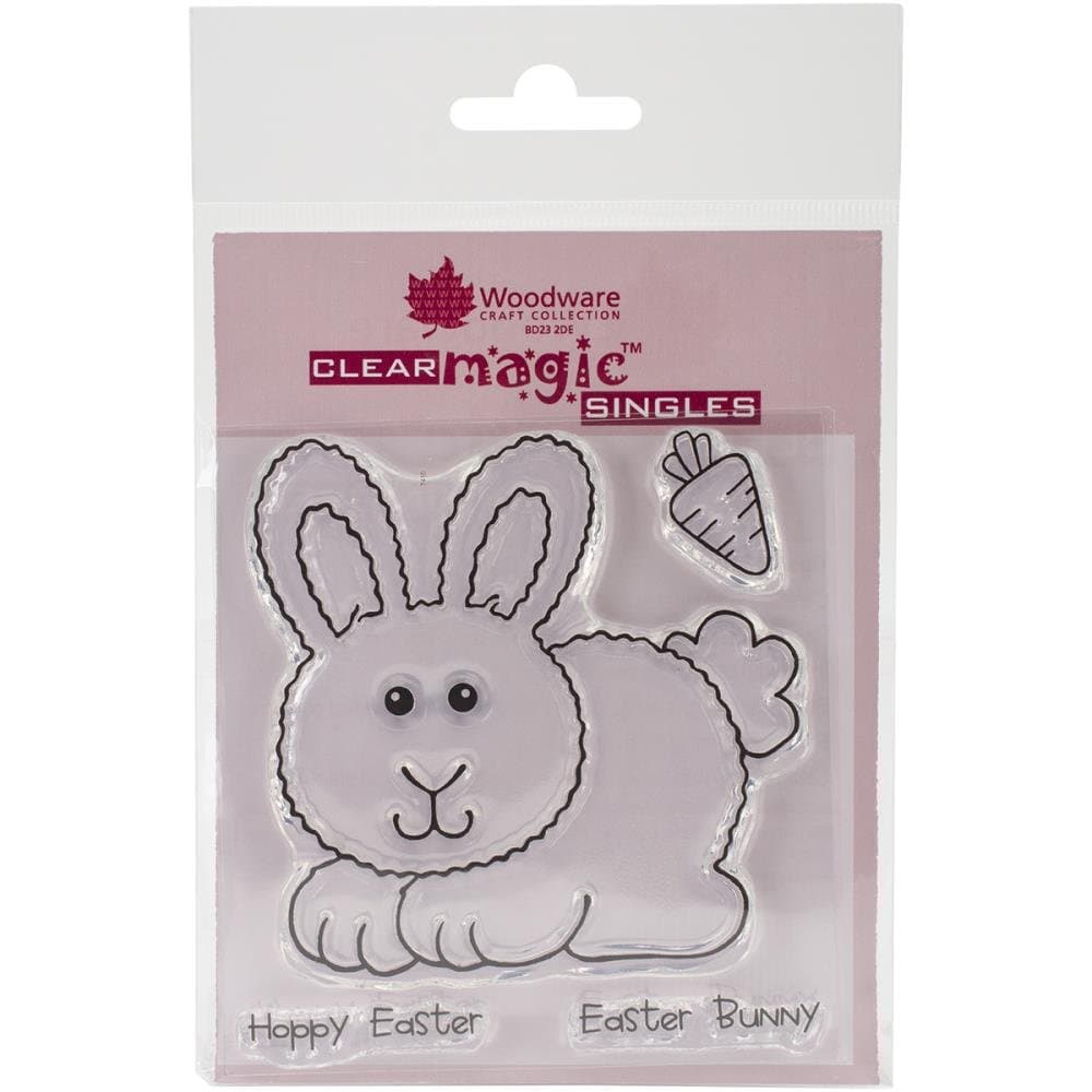 Woodware Craft Collection Woodware Clear Stamps x 3.5-inch, Hoppy Bunny