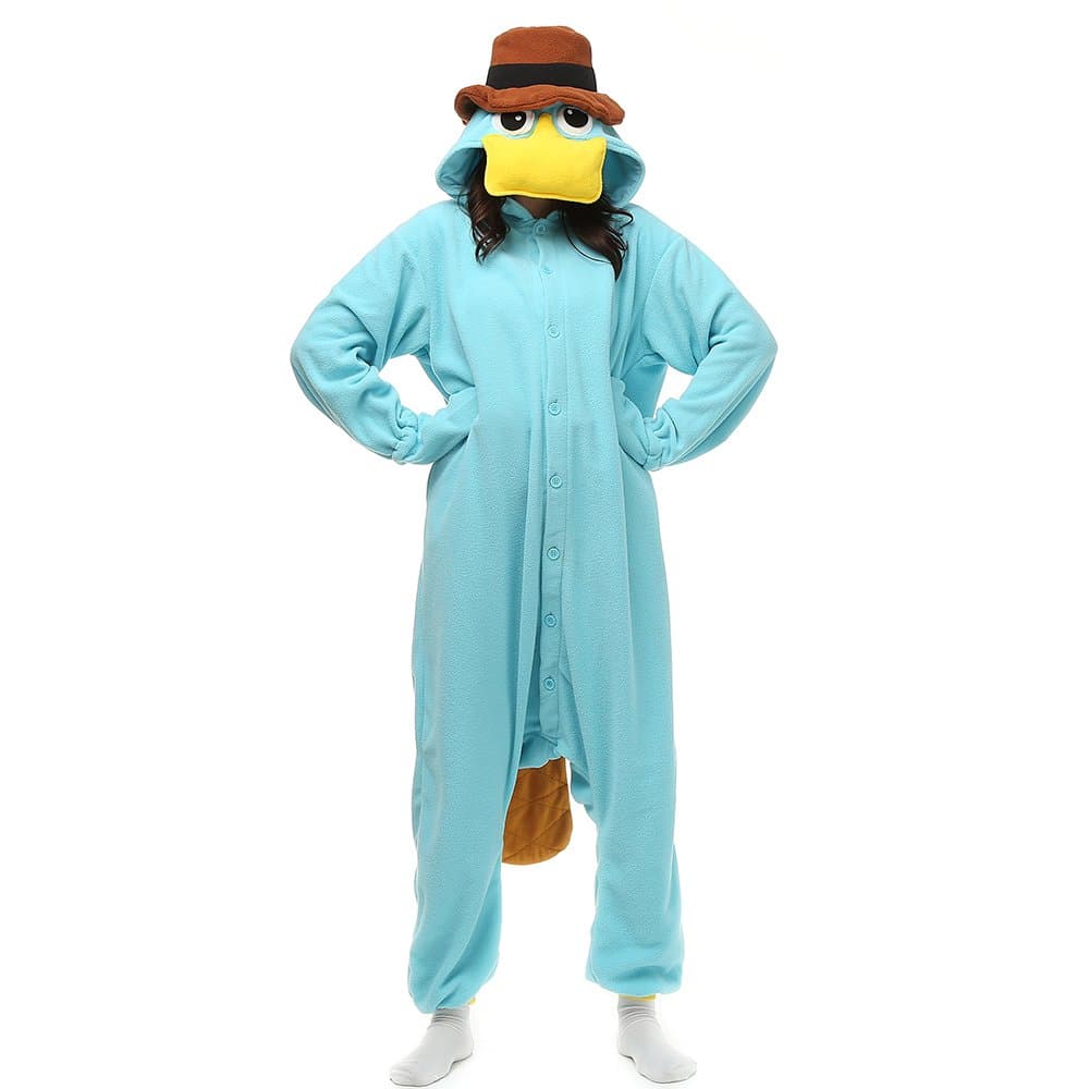 Adult Onesie Animal Pajamas Halloween Cosplay Costumes Party Wear Blue