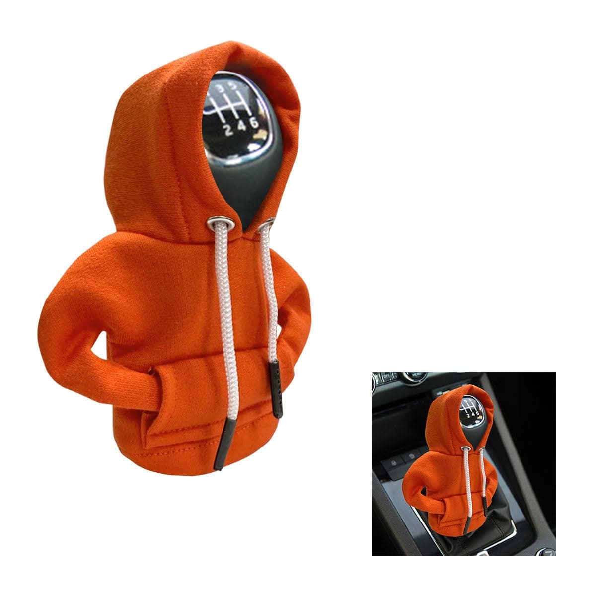 Car Gear Shift Hoodie, Fashionable Gear Shift Knob Cover, Mini Hoodie for Auto Shifter, Auto Interior Cute Gadgets, Universal Car Decoration Accessories