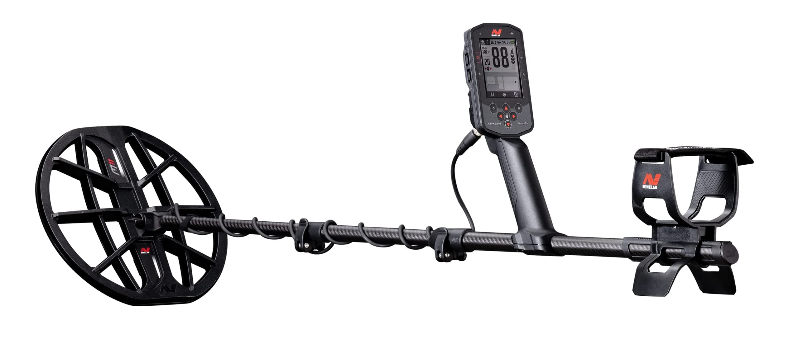 Minelab MANTICORE High-Power Multi-IQ+ Waterproof Metal Detector for Adults with Advanced Target ID (11" Double-D Coil Included)