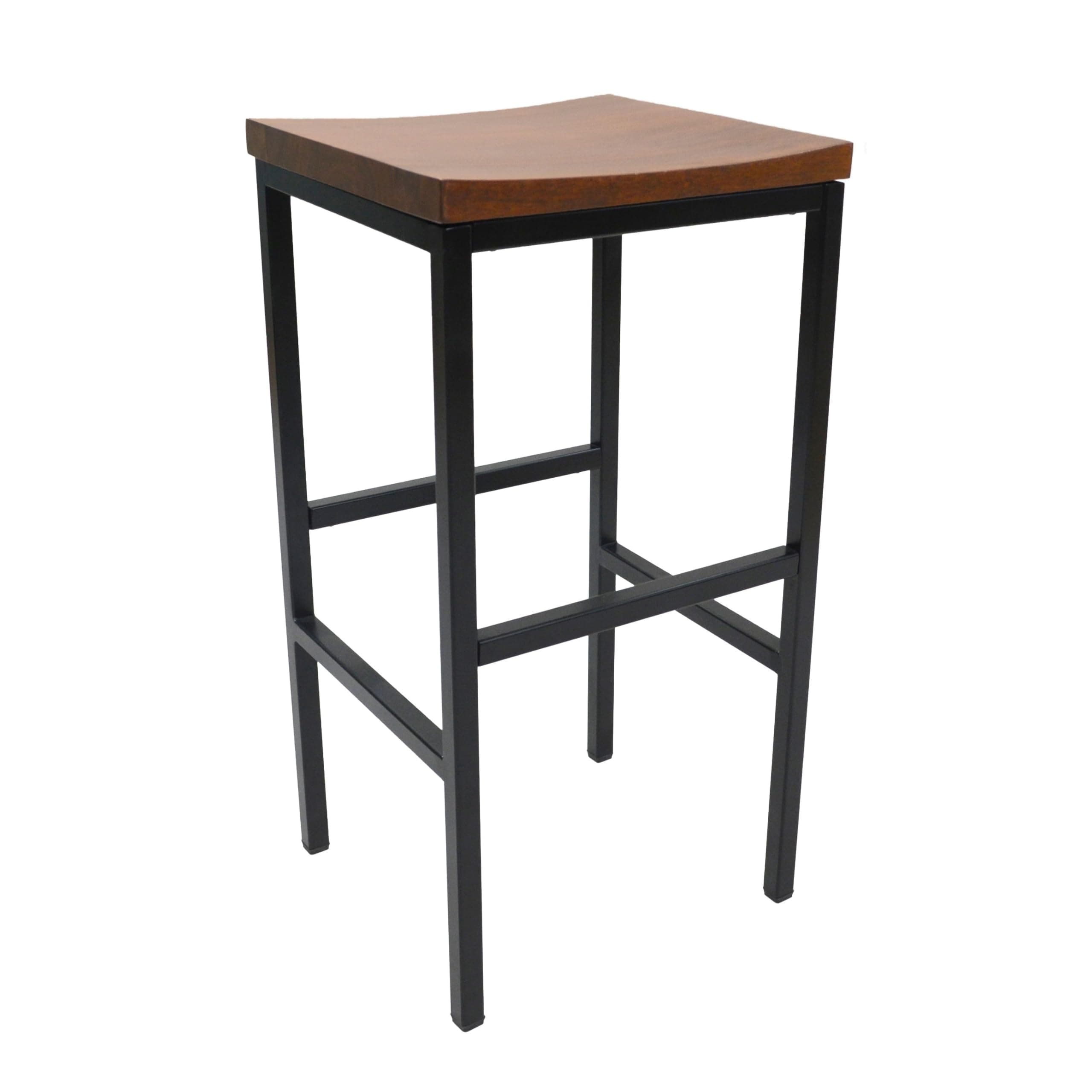 Carolina Chair and Table Blair Bar Stool, Chestnut/Black