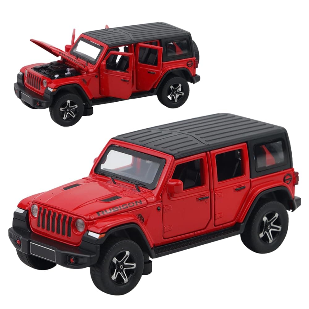 JEEP RUBICON Model Car 1:32 Alloy Metal Pull Back Die-cast Car Pullback Toy