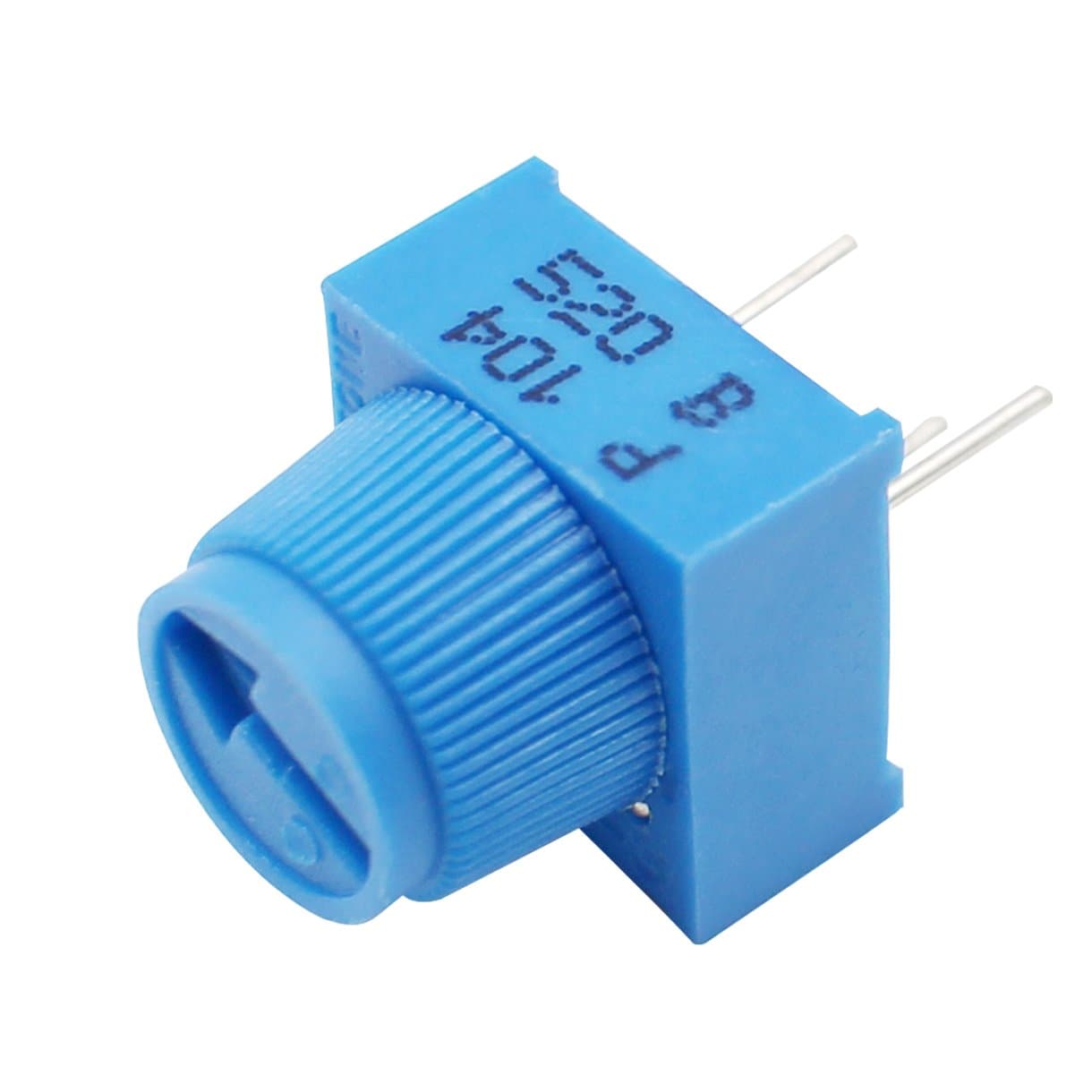 100K Ohm Trimpot Breadboard Trim Potentiometer P104 With Knob For Arduino (Pack of 5)
