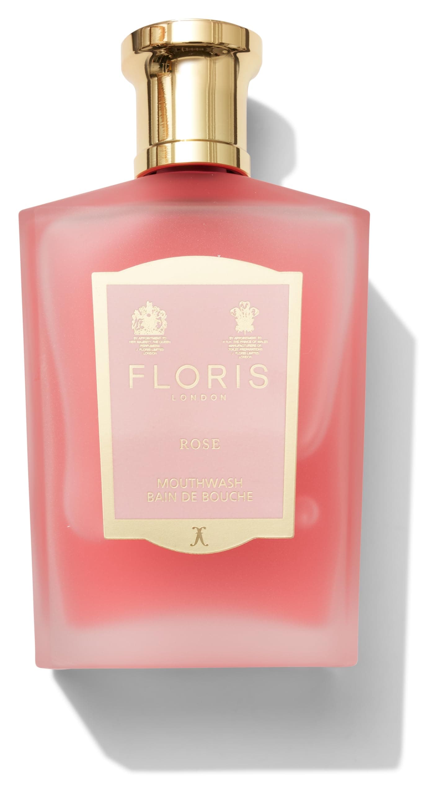 Floris London Rose Concentrated Mouthwash (100 ml) | Alternative to Traditional Mint Mouthwashes | Subtle Floral Flavour | Leaves Breath Delicately Scented | Luxury Elegant Bottle | Great Gift Idea