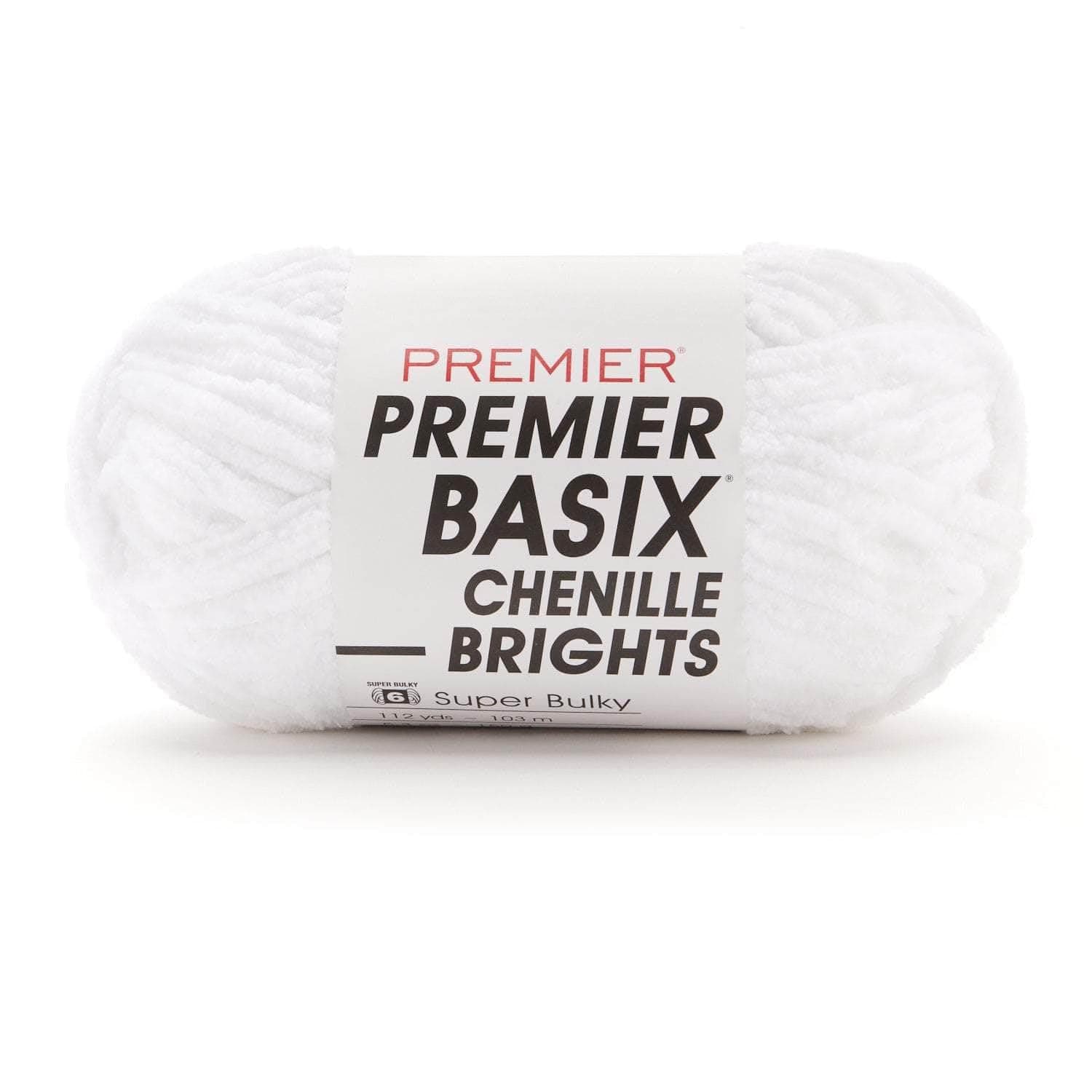 Basix Chenille Brights 2126-01 White