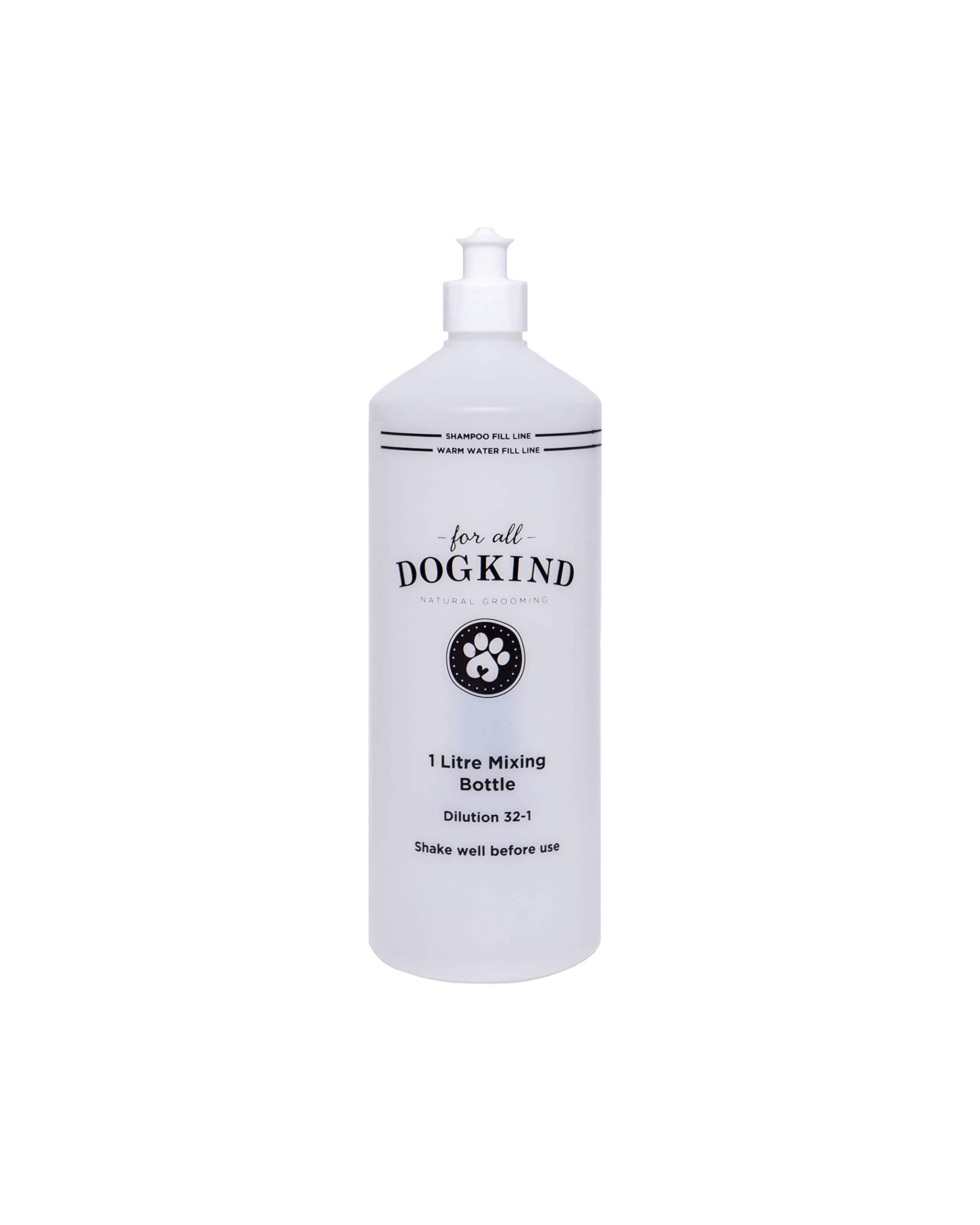 FOR ALL DOGKIND NATURAL GROOMING 1 Litre Shampoo Mixing Bottle