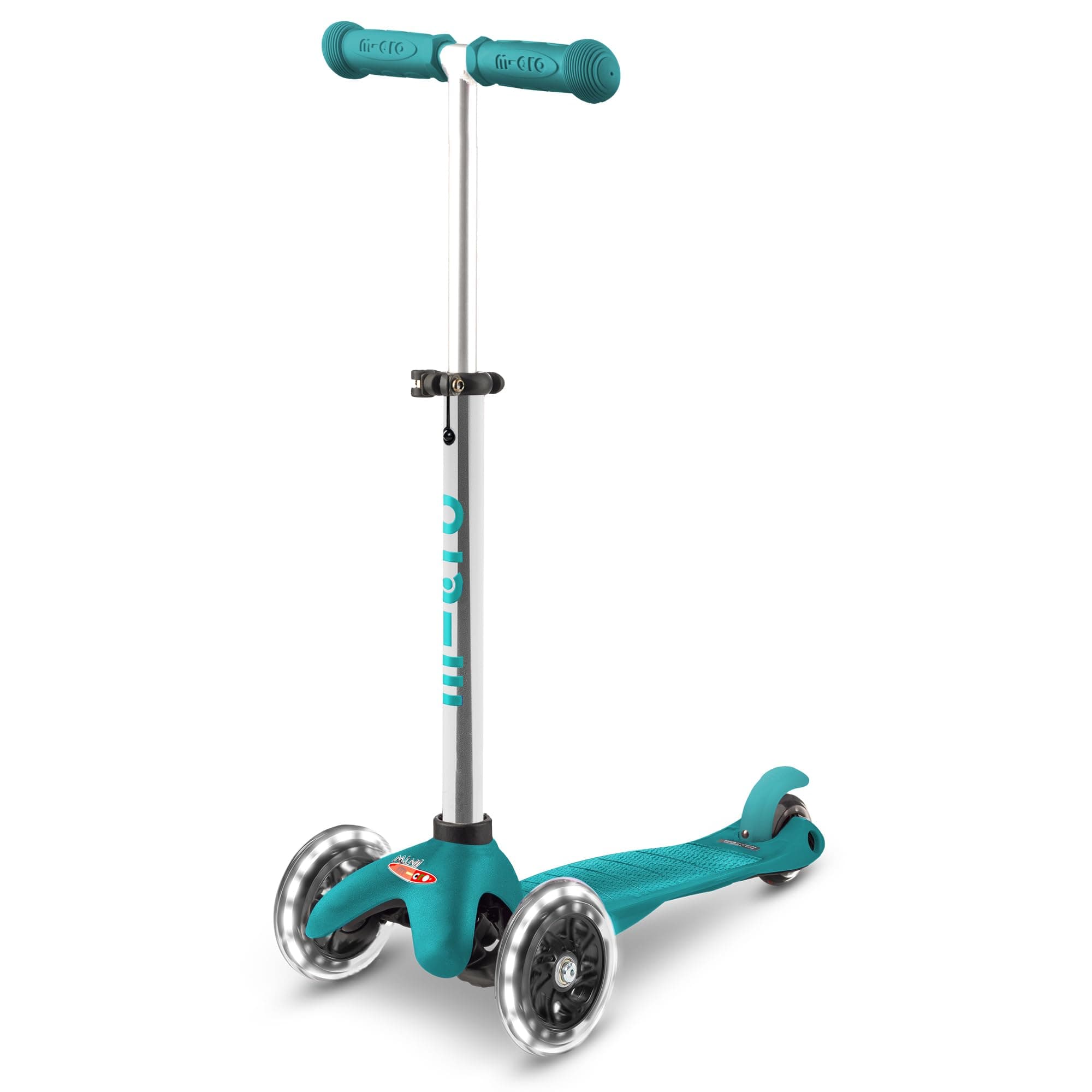 Scooters | Mini Micro Plus LED Children's Scooter | Handlebar Adjustable | Light Up Wheels | 2-5yrs | Boys & Girls