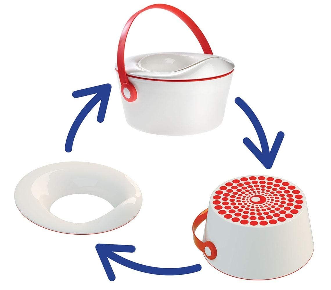 DotBaby Dot.Pot 3-in-1 Baby Potty (Pink/Red)