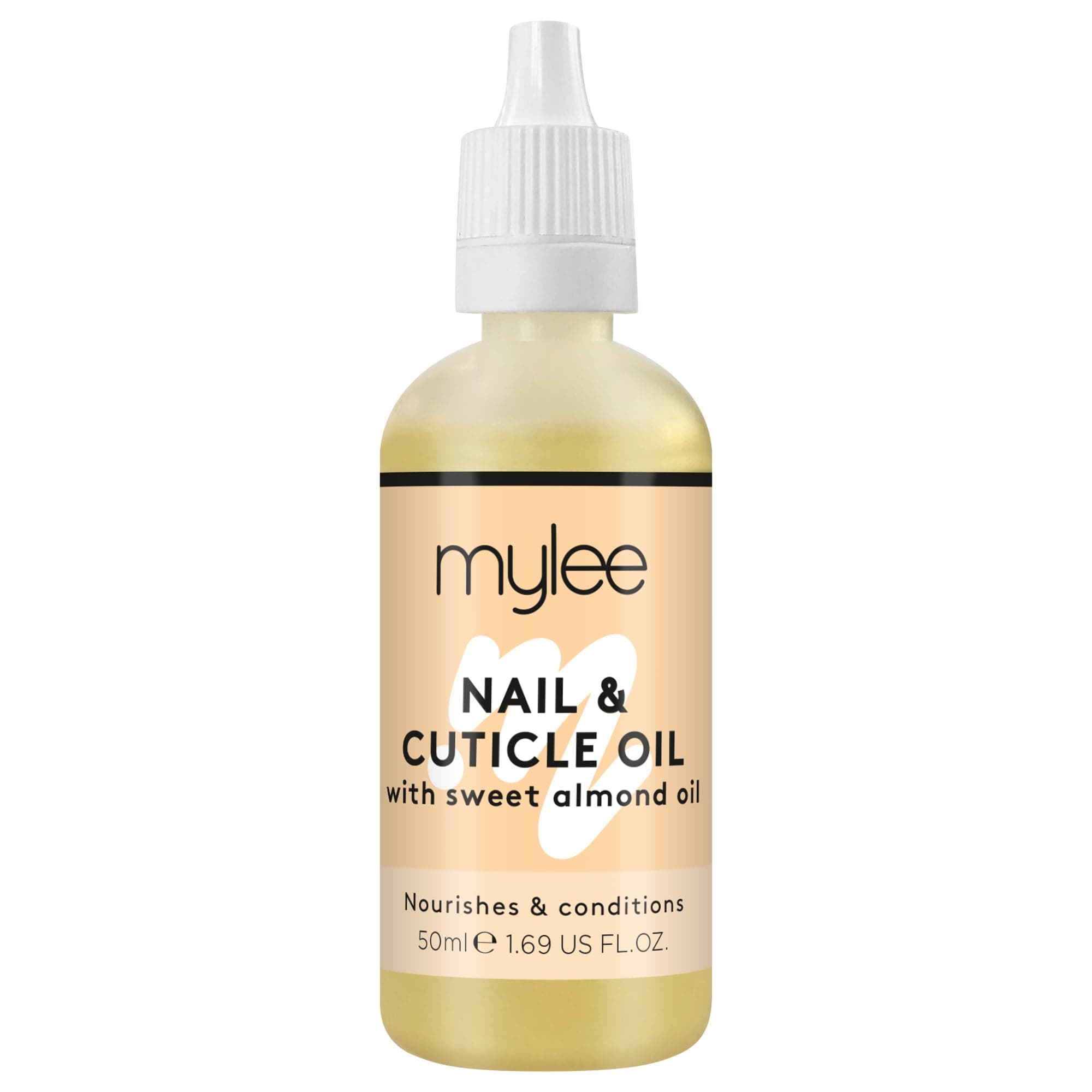 Sweet Almond Nail & Cuticle Oil 50ml, – Deeply Hydrating & Nourishing Cuticle Conditioner Oil, Non-Greasy Formula and Leaves No Sticky Residue, Lightly Scented With Almond Oil