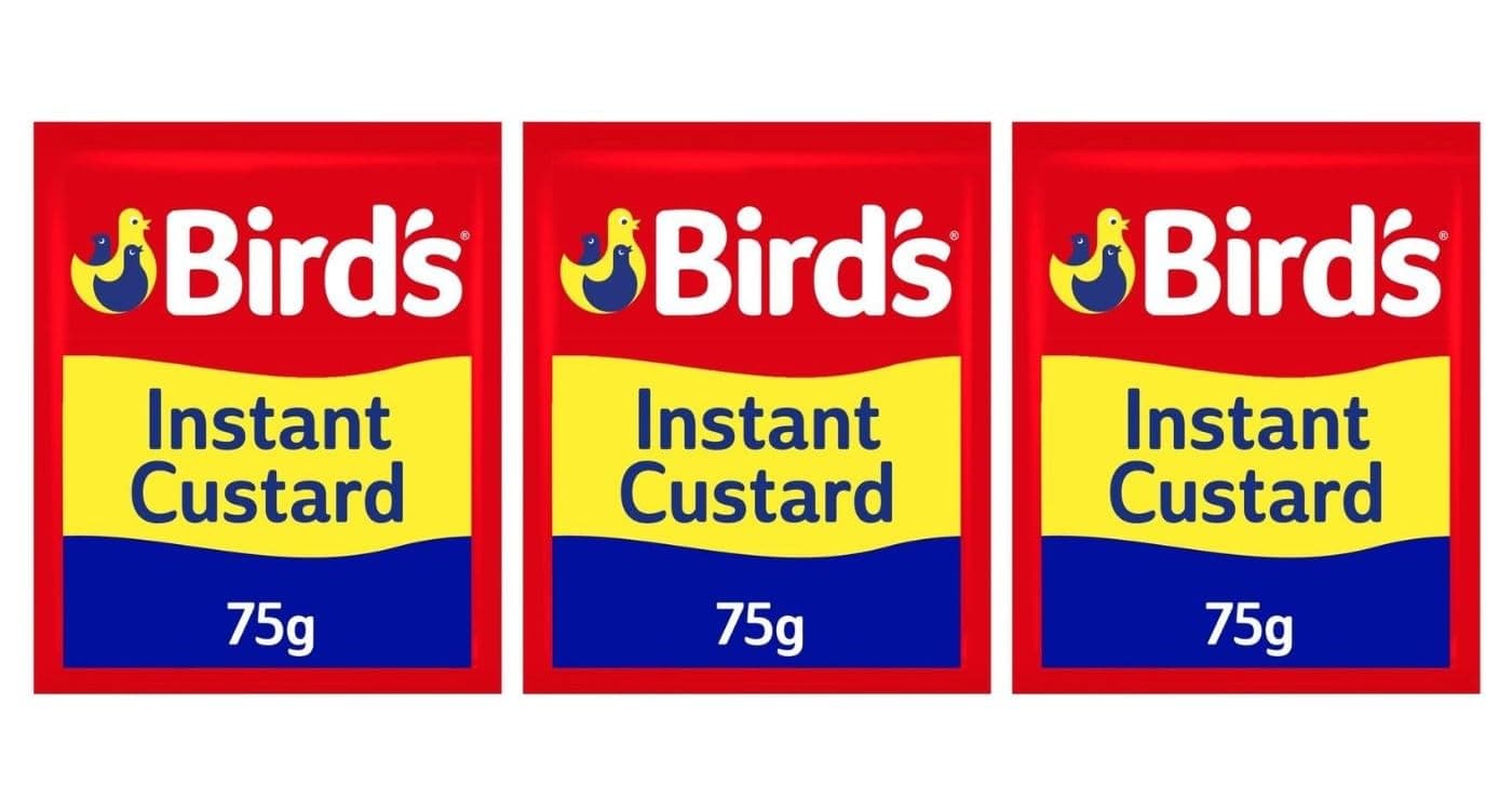 Birds Instant Custard Triple Pack Original Birds English Powder Imported From The UK England The Best Of British Powder Triple Pack