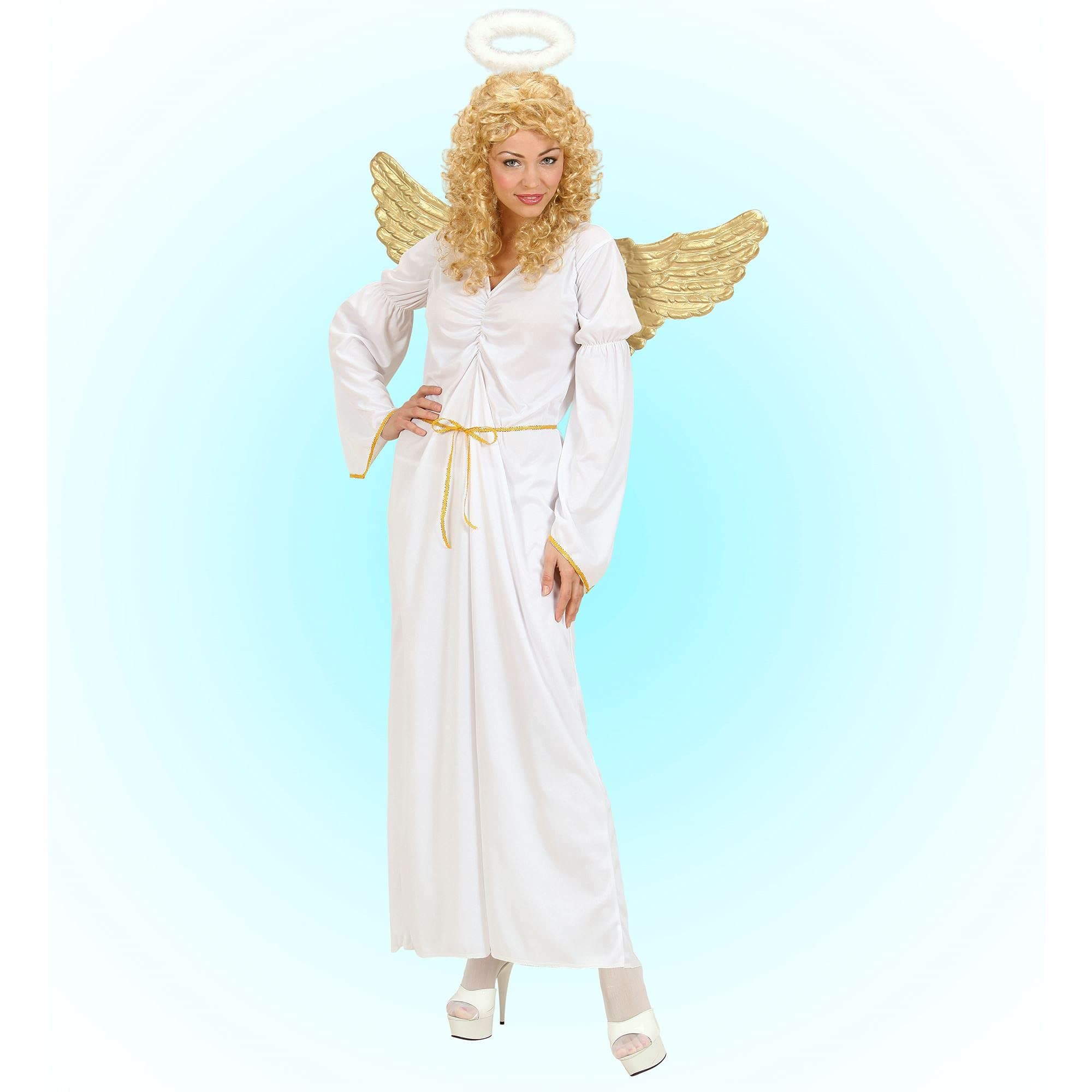 W WIDMANN MILANO Party Fashion Ladies Angel Costume Medium UK 10-12 for Christmas Panto Nativity Fancy Dress