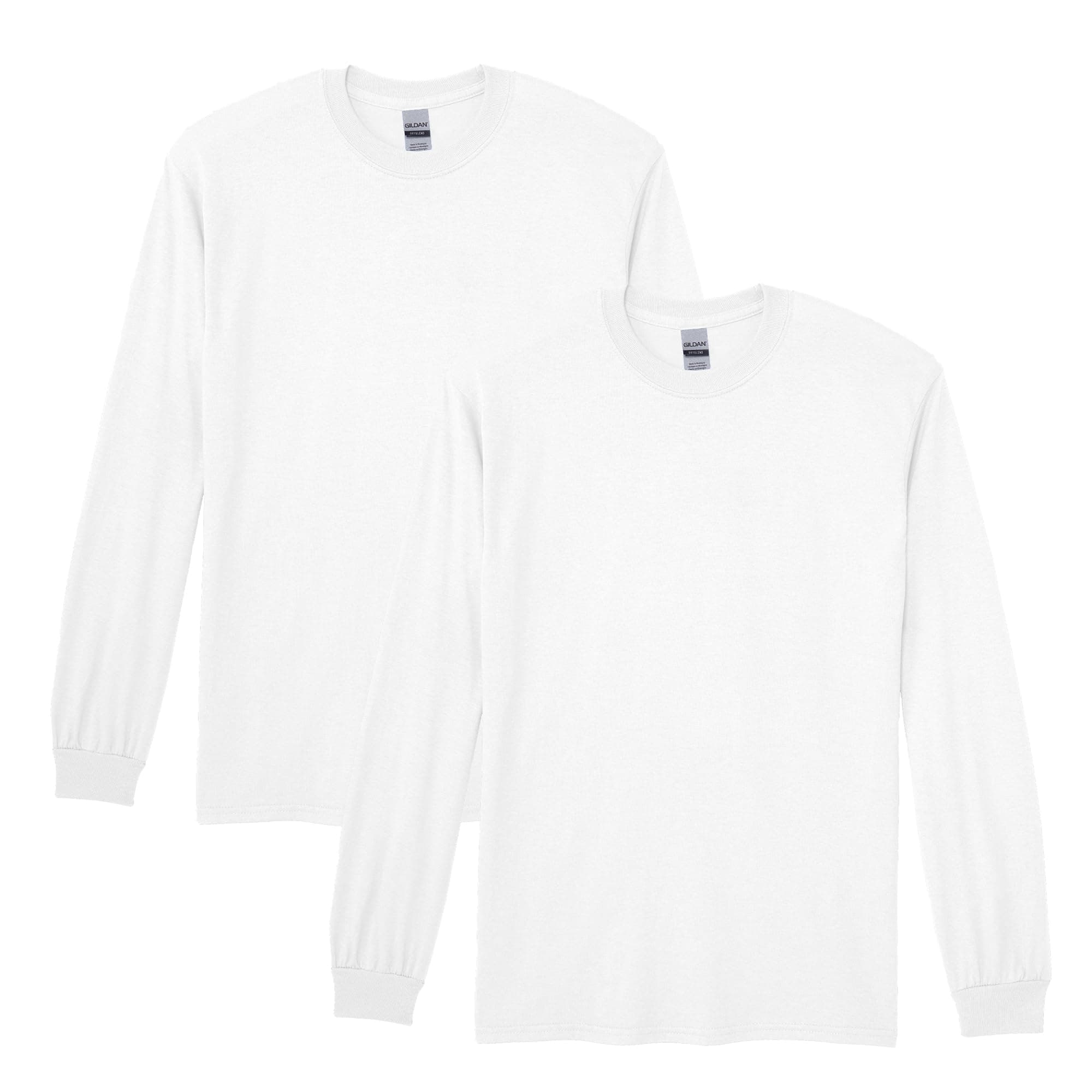 Men's DryBlend Adult Long Sleeve T-Shirt, 2-Pack Shirt