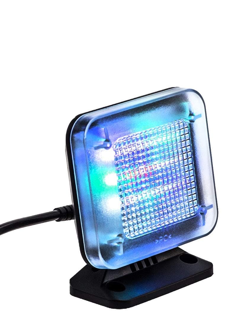 Kobert Goods LED TV simulator, through light simulation for use as burglary protection, home security, TV dummy, fake TV, with 12 LEDs and 3 selectable programs, timer