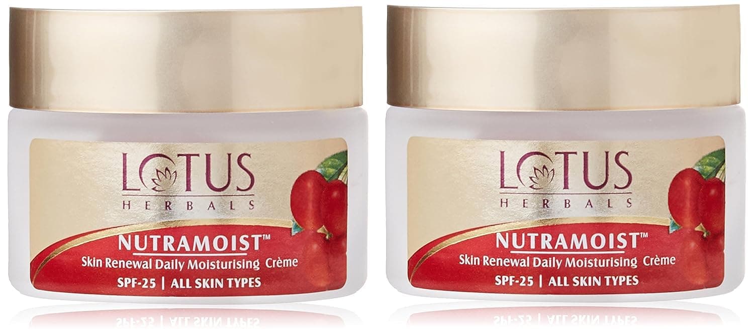 Lotus Nutramoist Skin Renewal Daily Moisturizing Cream 50g (Pack of 2)