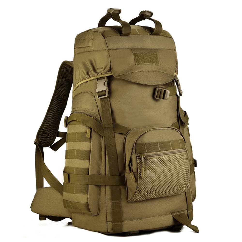 Tactical Backpack, 60L Hiking Backpack Military Army Combat Rucksack MOLLE Trekking Rucksack Trekking Backpack
