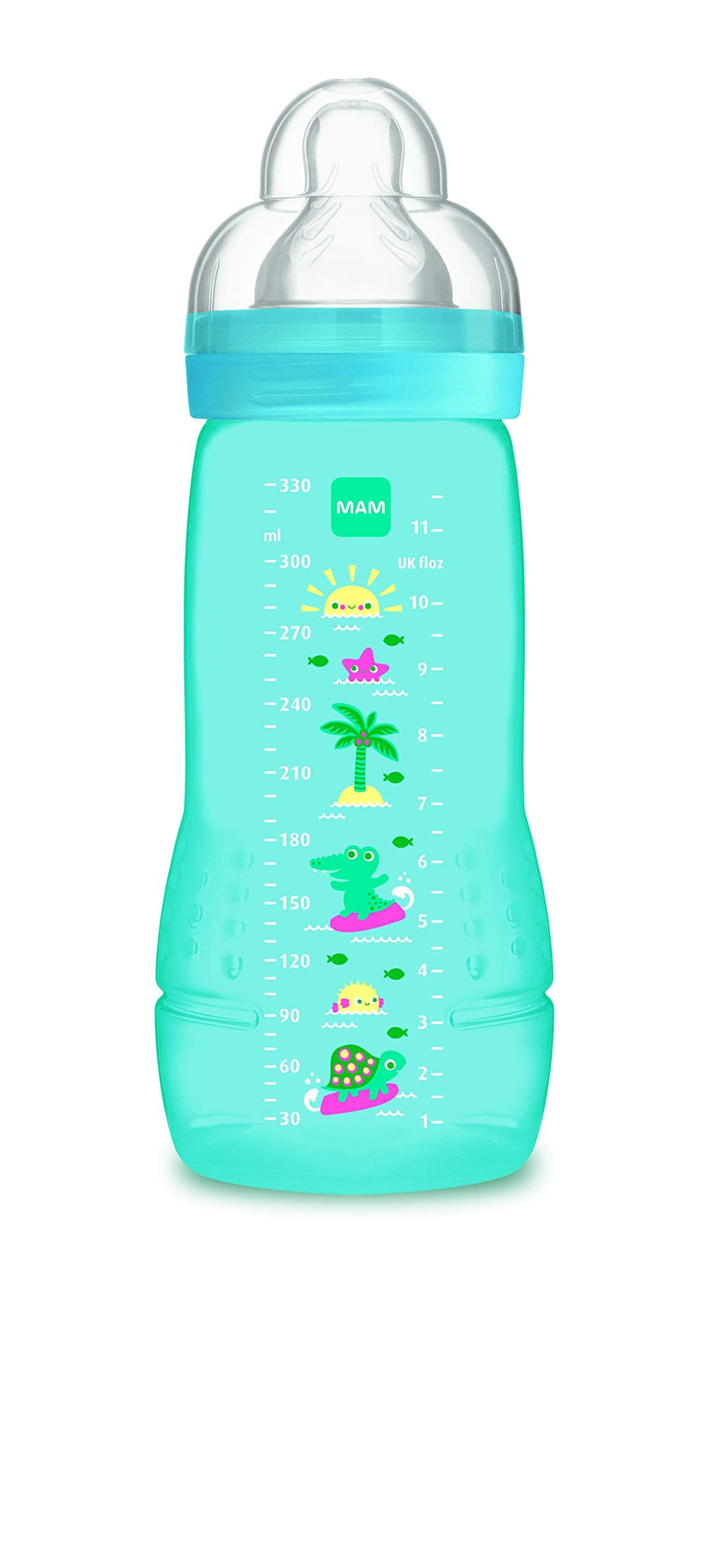 Mam Second Stage Baby Bottle, 330ml, From 6 Months, Teat Size X