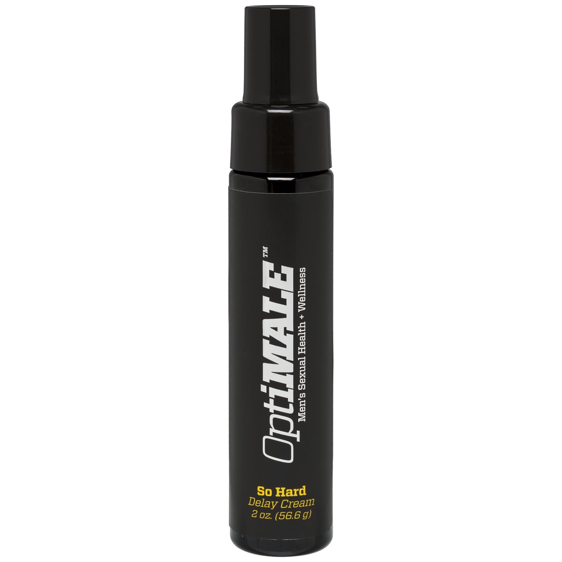 Doc Johnson OptiMALE - So Hard Delay Cream - Decreases Sensitivity for Extened Sessions - No Mess Pump-Top Dispenser - 2 oz. (56.6 g)