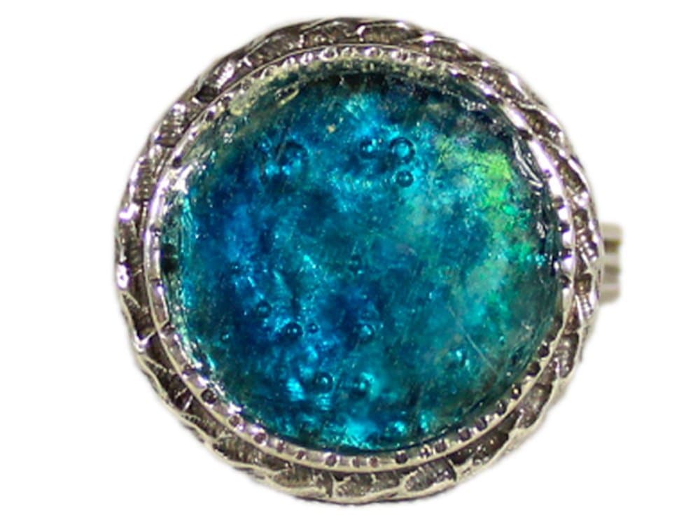 Niibuhr JewelryHistoric one-size Ring with 2000 Year Old Antique Roman Glass – in Sterling Silver for women