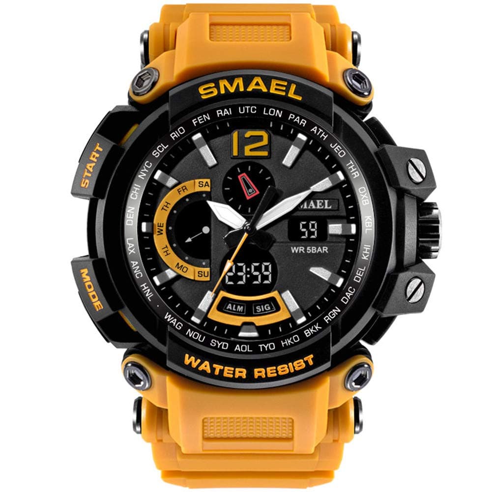 SMAELBand Military Sport Watch S Shock Resitant Sport Digital Watches Clock Waterproof 50M Army Big Watch for Men