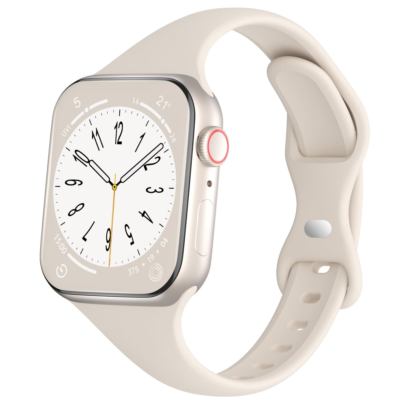 Sport Slim Silicone Bands Compatible for Apple Watch Band 38mm 42mm 40mm 44mm 41mm 45mm 46mm 49mm, Thin Narrow Replacement Strap Wristband for iWatch Series 11/10/9/8/7/SE/6/5/4/3/2/1/Ultra Women Men