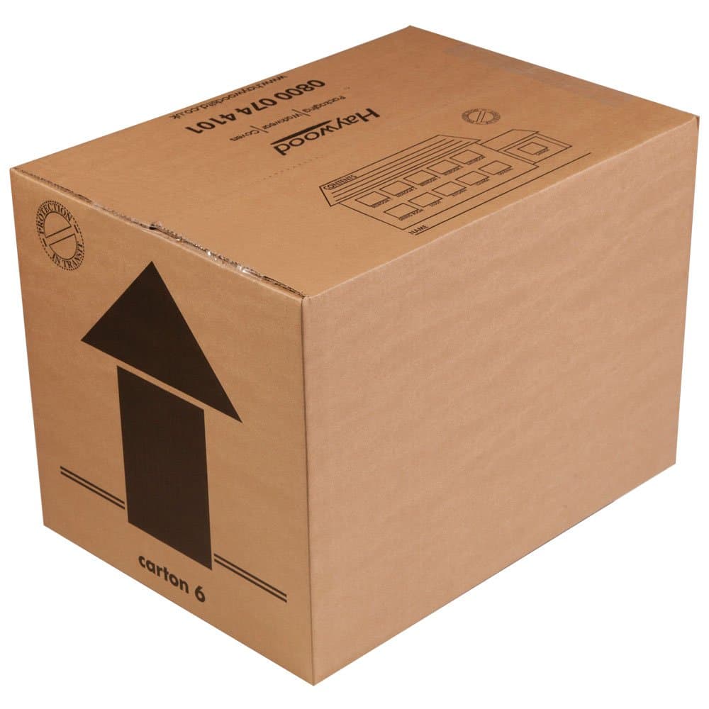 10 x Double Walled Cardboard Book Boxes 18 x 13 x 13" House Removal Boxes