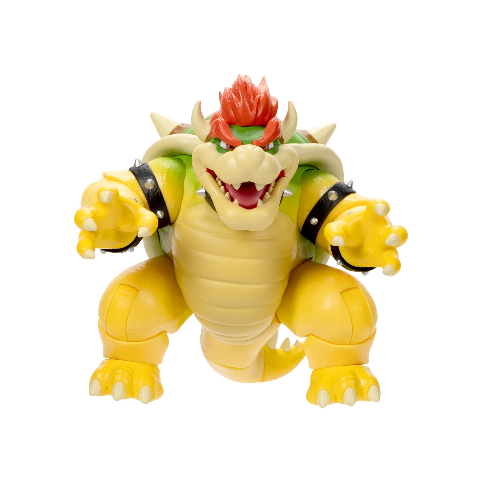 Jakks Pacific Super Mario Bros Fire Breathing Bowser 7”/ 17.5cm, Officially Licensed Nintendo, Highly Articulated Interactive Figure, Durable and Highly Detailed, Perfect for Play and Display