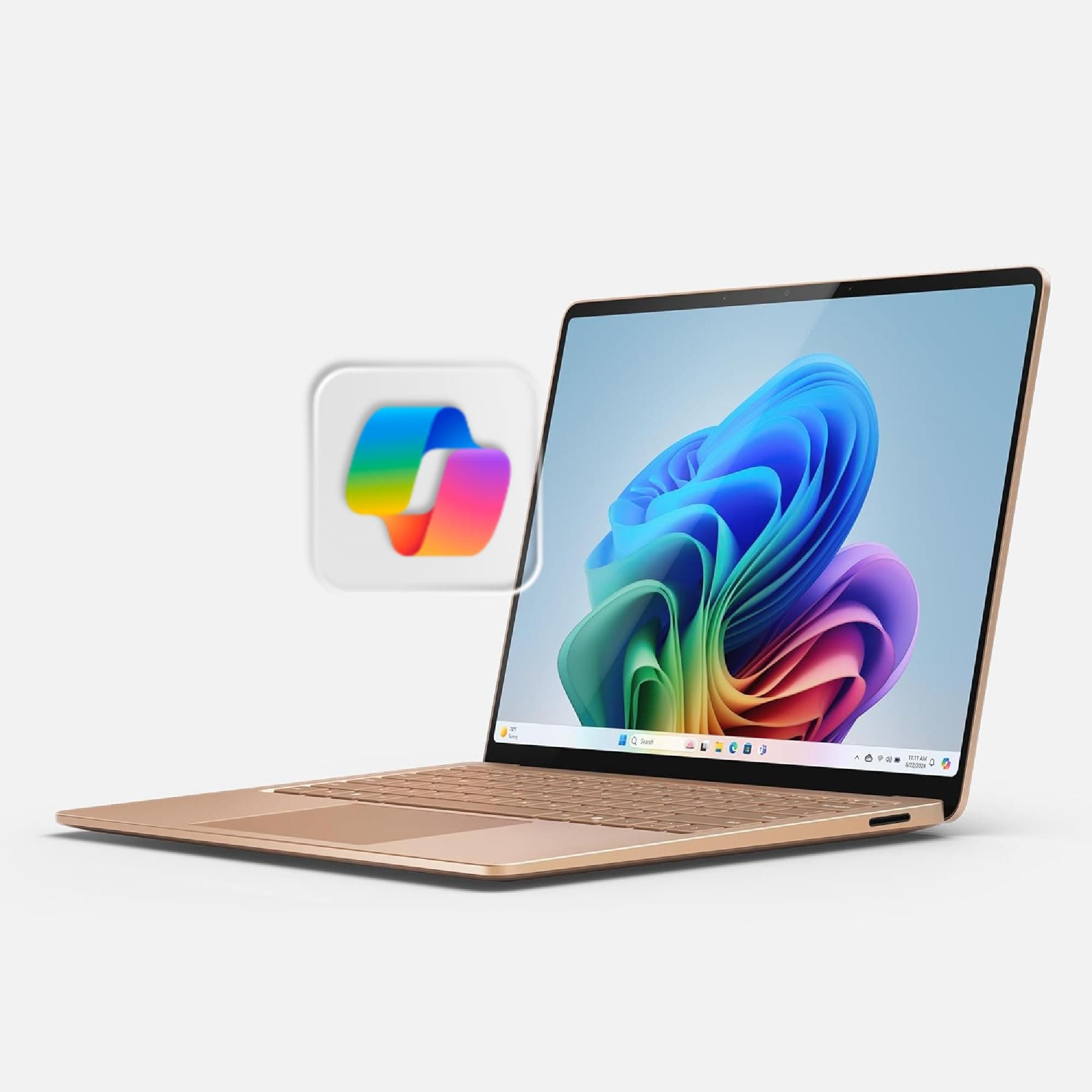 Surface Laptop (2024), Windows 11 Copilot+ PC, 13.8" Touchscreen Display, Snapdragon X Elite (12 core), 16GB RAM, 512GB SSD Storage, Dune