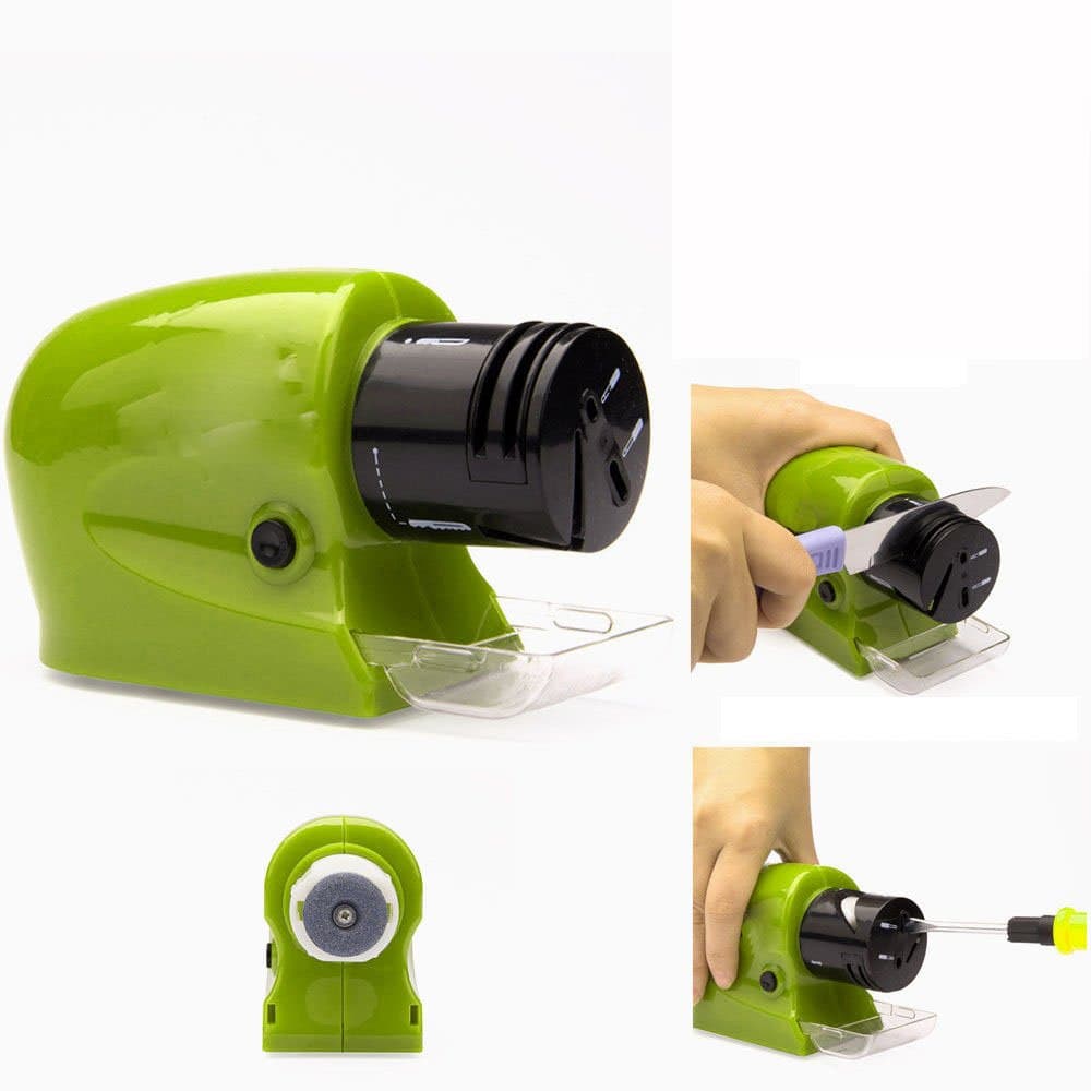 Motorised Battery Operated Electric Knife Sharpener Kitchen Tool Knives Scissor by Sharproo™