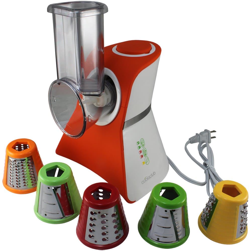 VC02ROR Salad Maker Food Processor, Mini, Rubber Orange