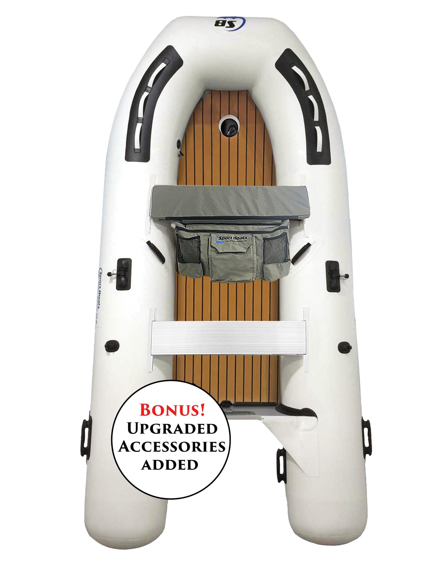 White Marlin 9.8' Air Floor -2022 Model - SB-300A - Air Floor Premium Heat Welded Dinghy with Seat Bag