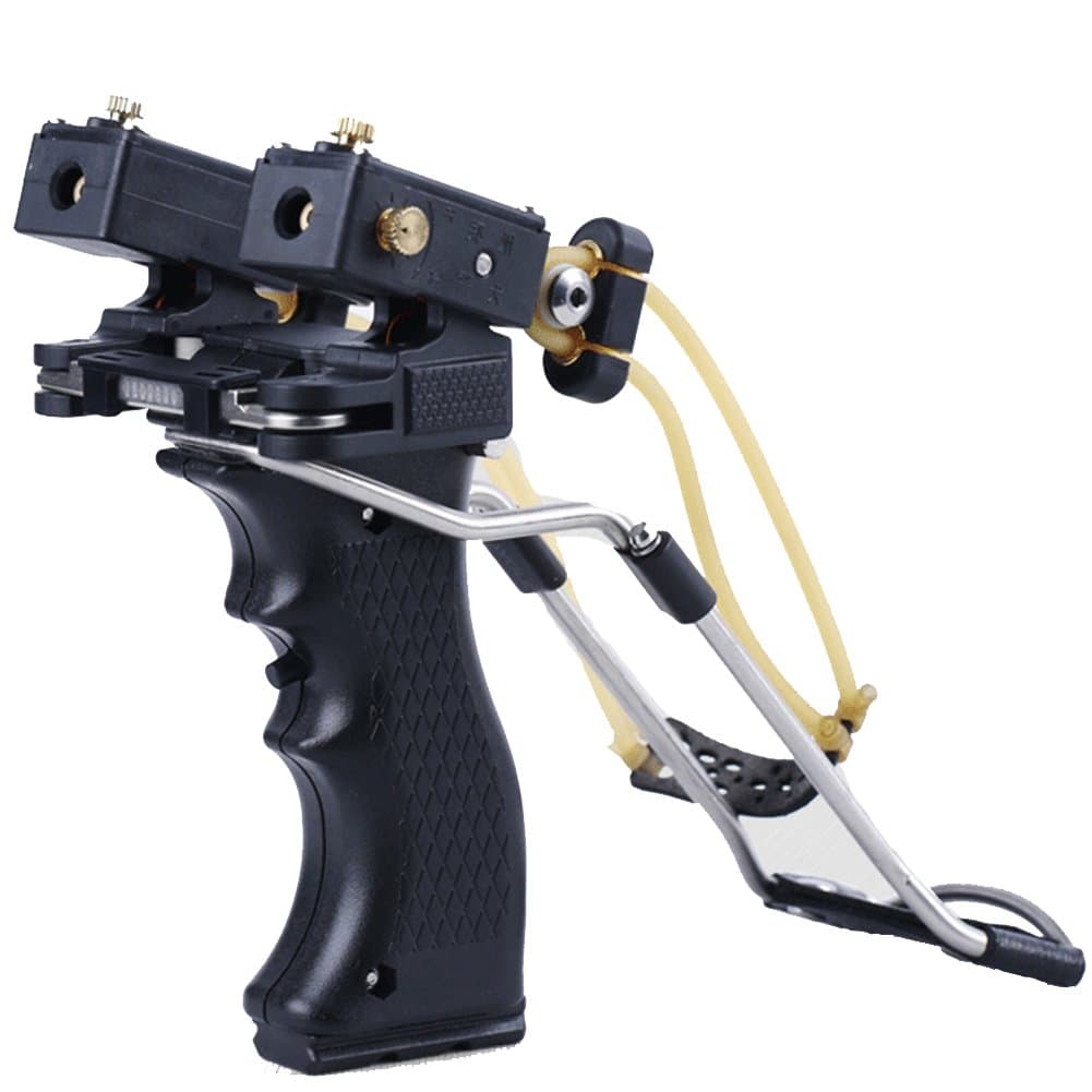 Police Dog Slingshot Infrared Ray Aiming Slingshot Economy Professional ABS+Stainless Steel Precision Outdoor Hunting Sling Shot