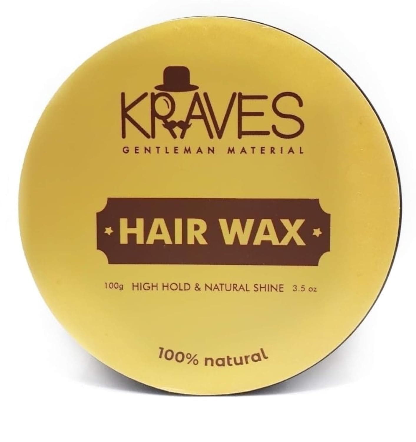100% Natural Hair Wax for men with High Hold and Natural Shine (hair wax 100 Grams)